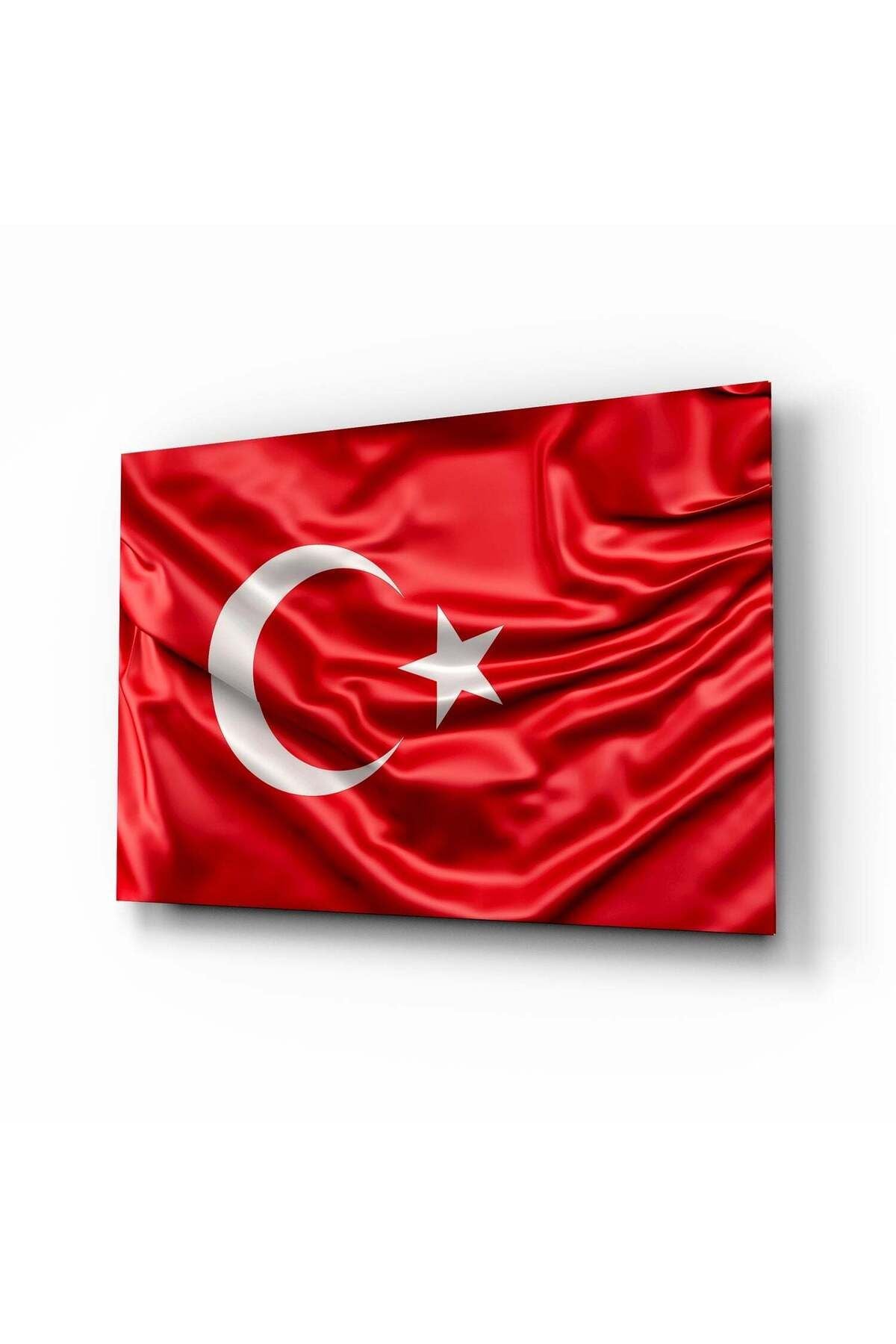 Türk Bayrağı Cam Tablo