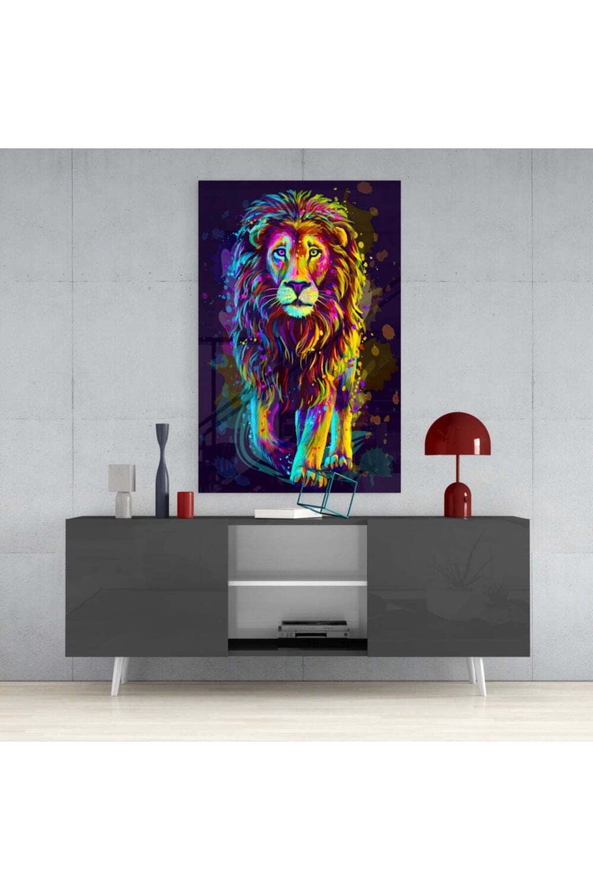 Aslan Cam Tablo