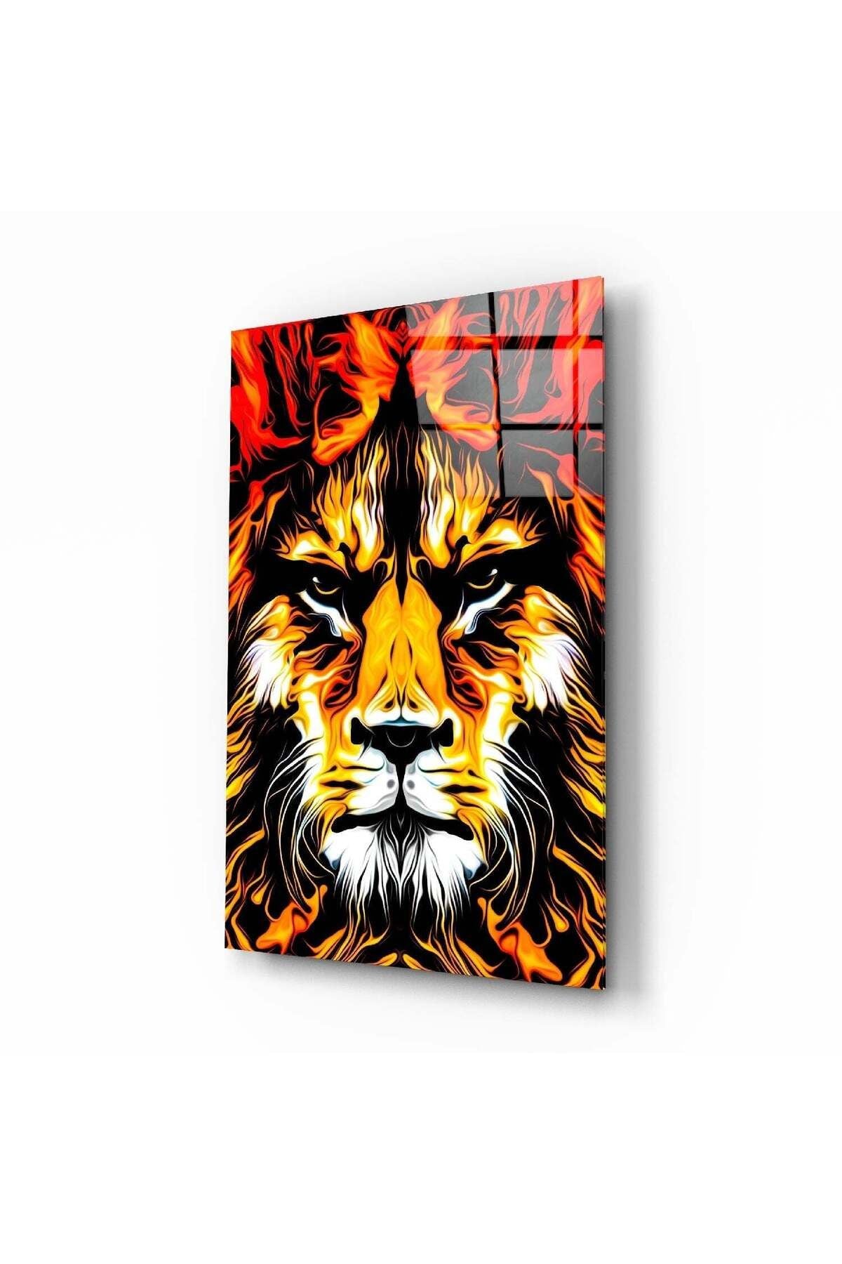 Aslan Cam Tablo