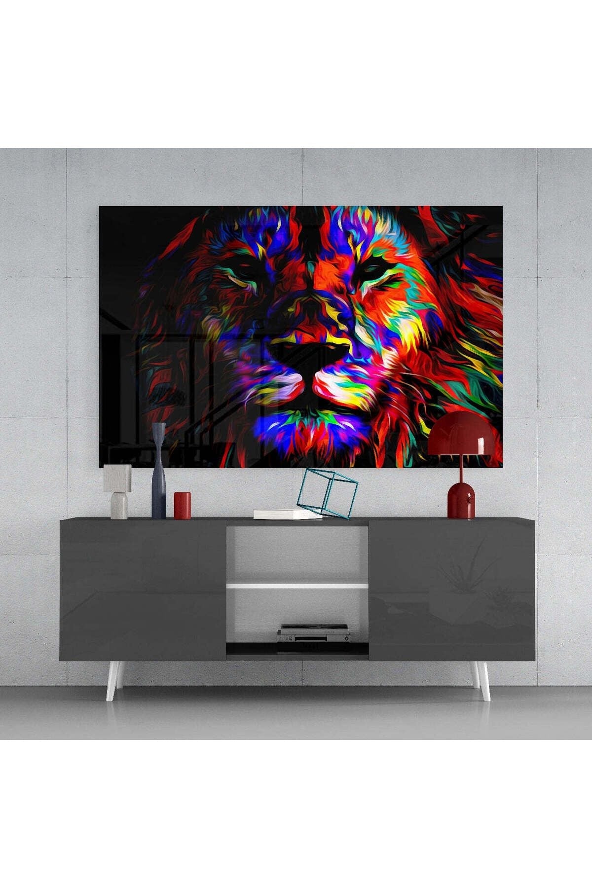 Aslan Cam Tablo