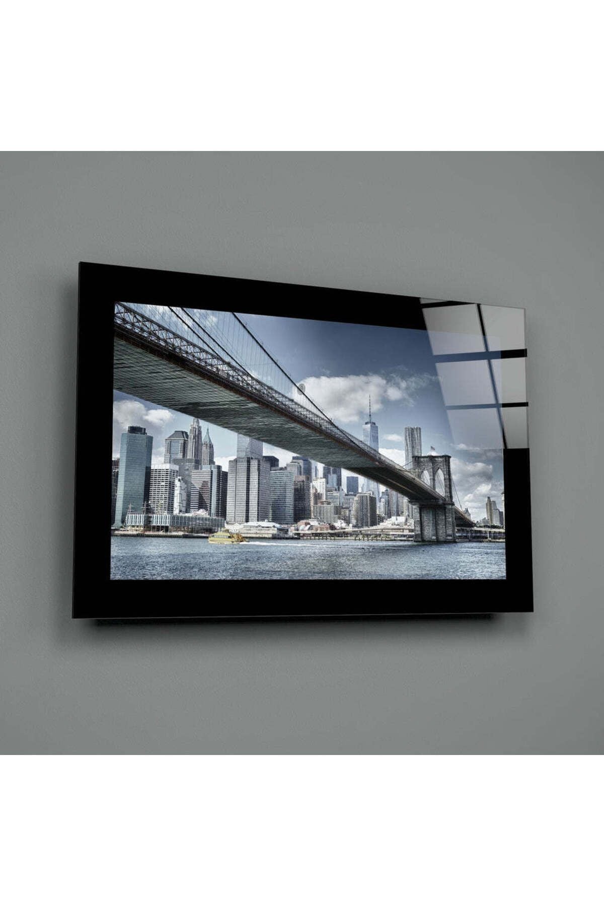 Brooklyn Köprüsü Cam Tablo