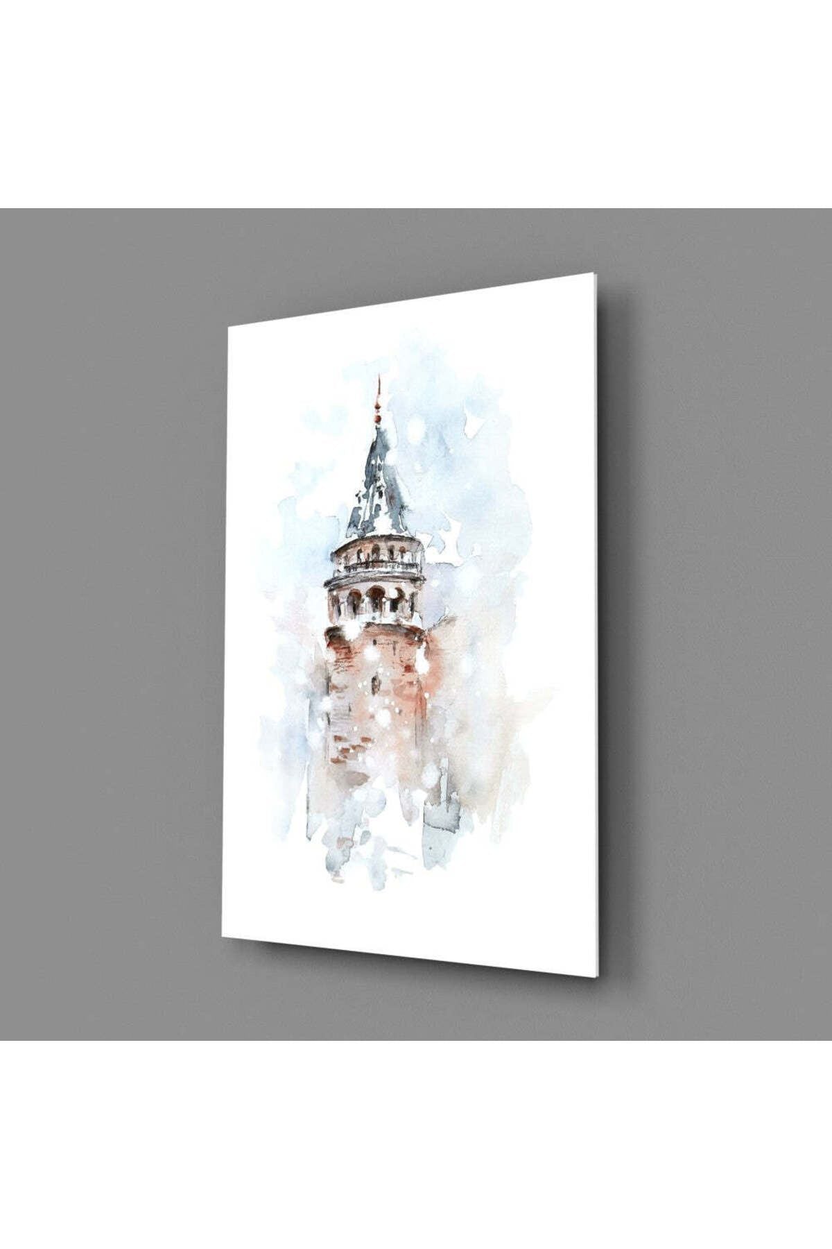 Galata Kulesi Cam Tablo