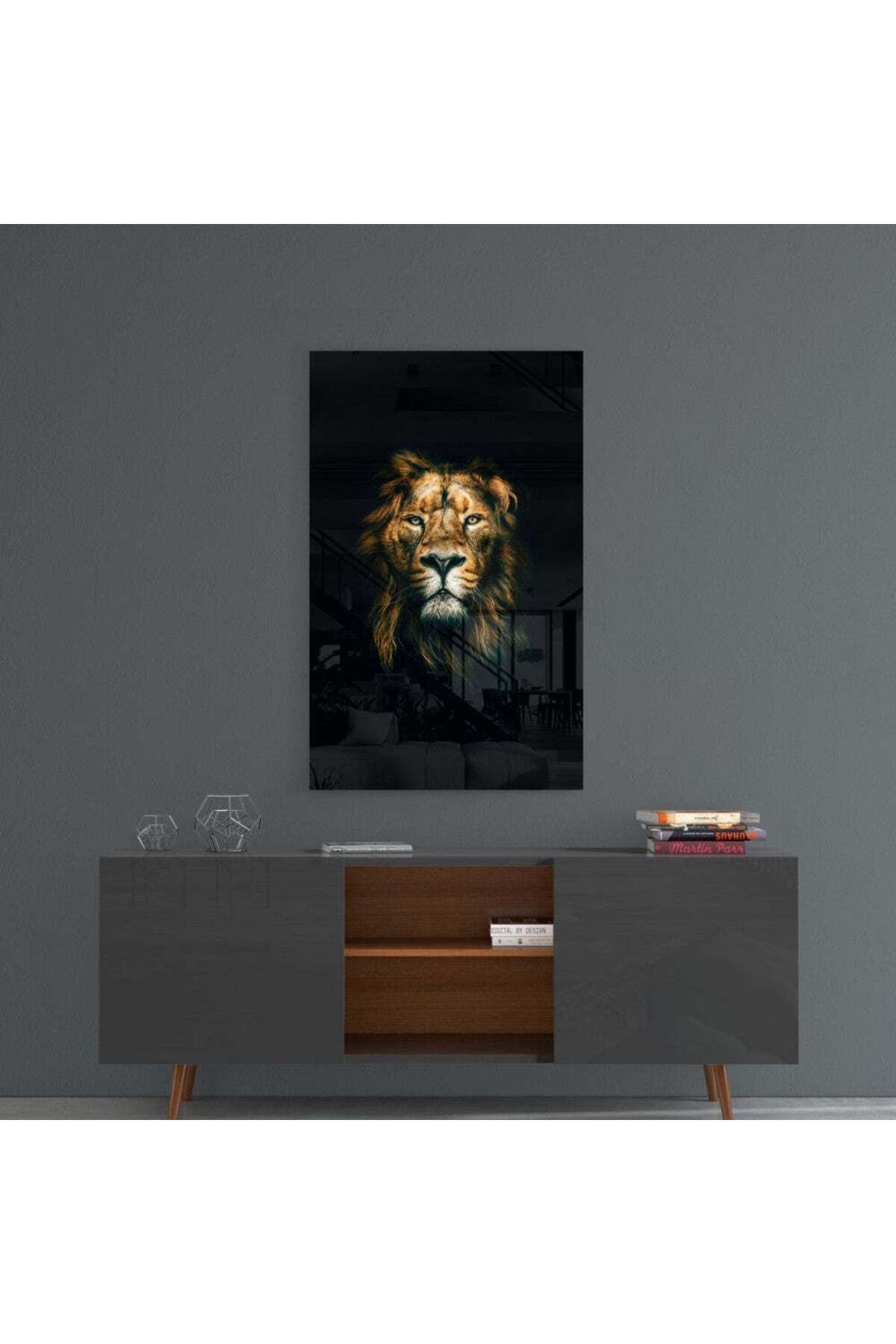 Aslan Cam Tablo
