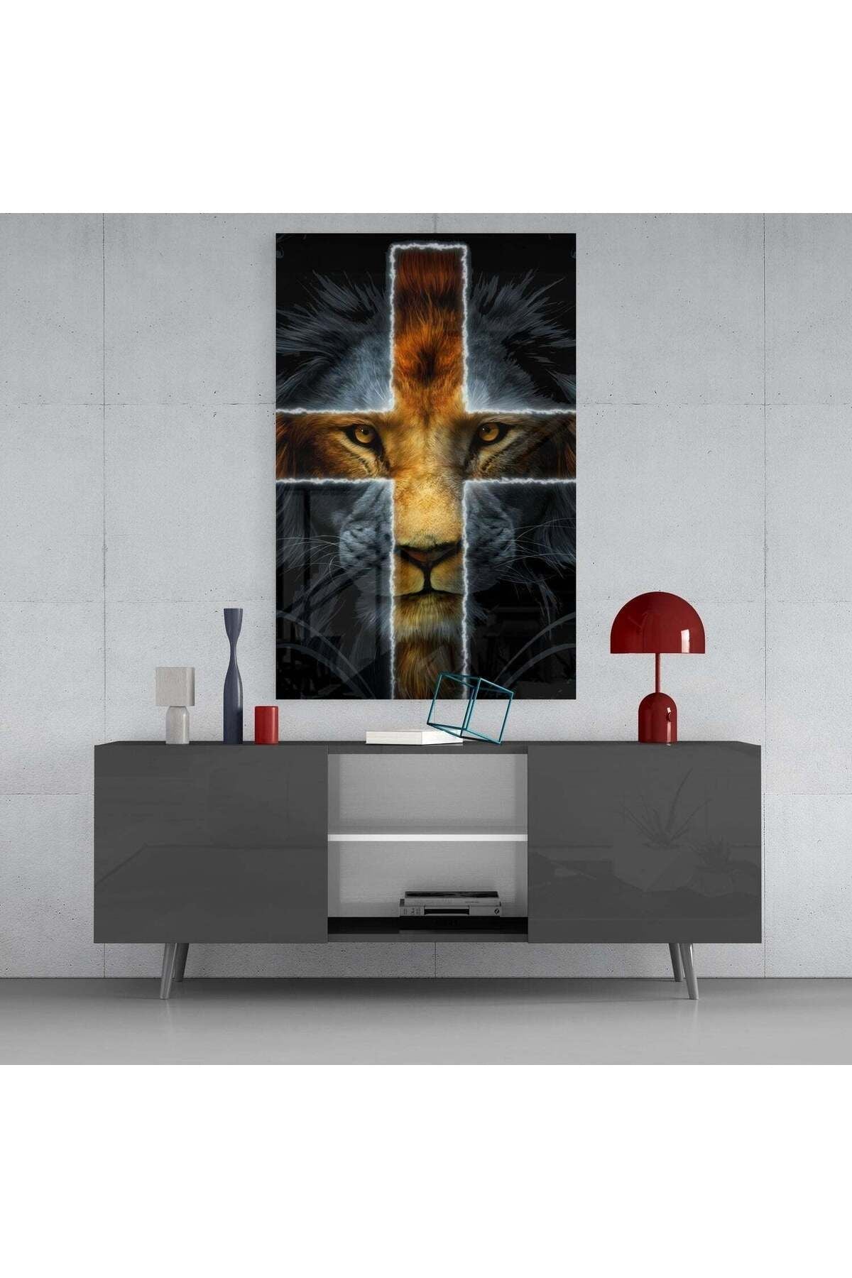 Aslan Cam Tablo