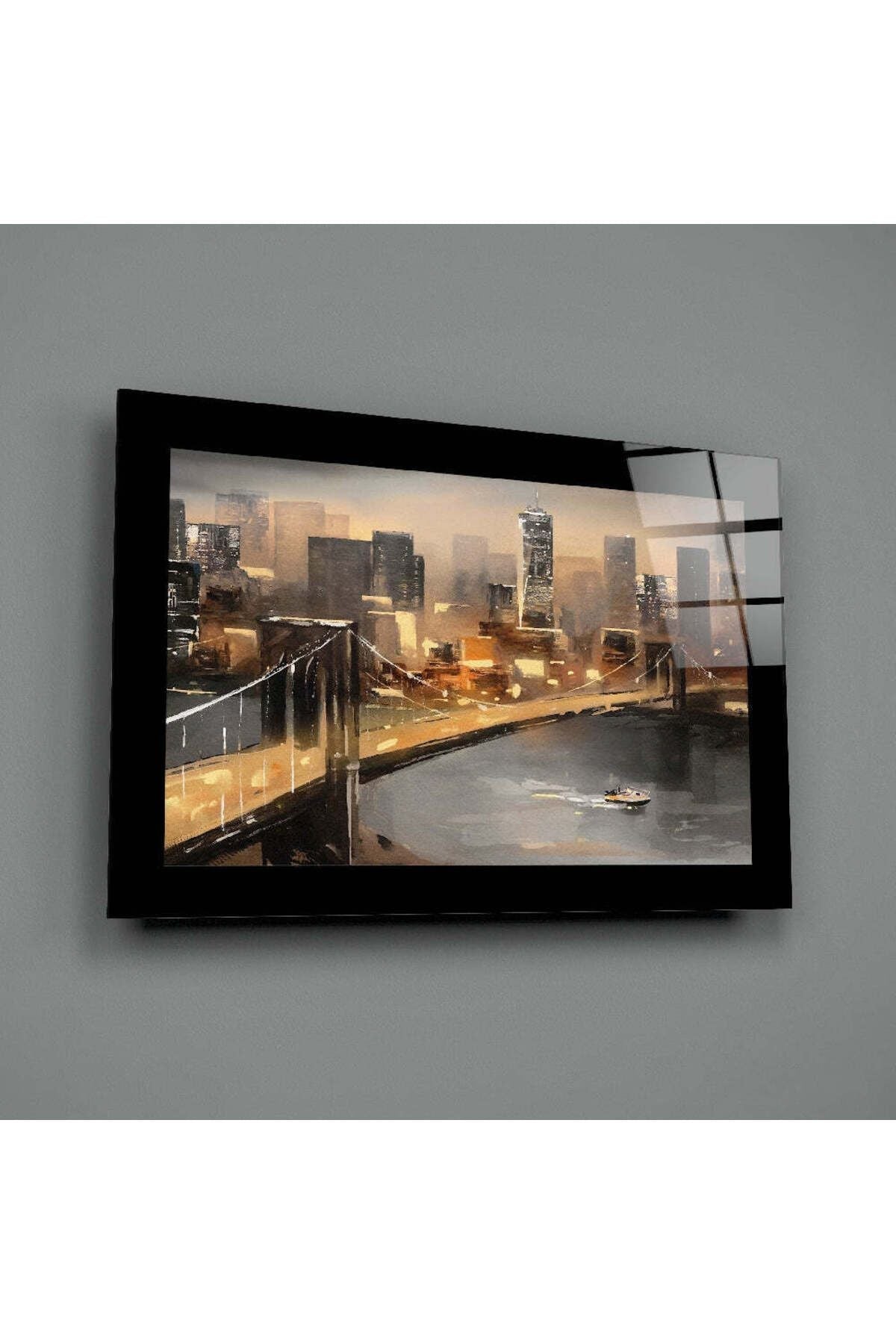 Brooklyn Köprüsü Cam Tablo
