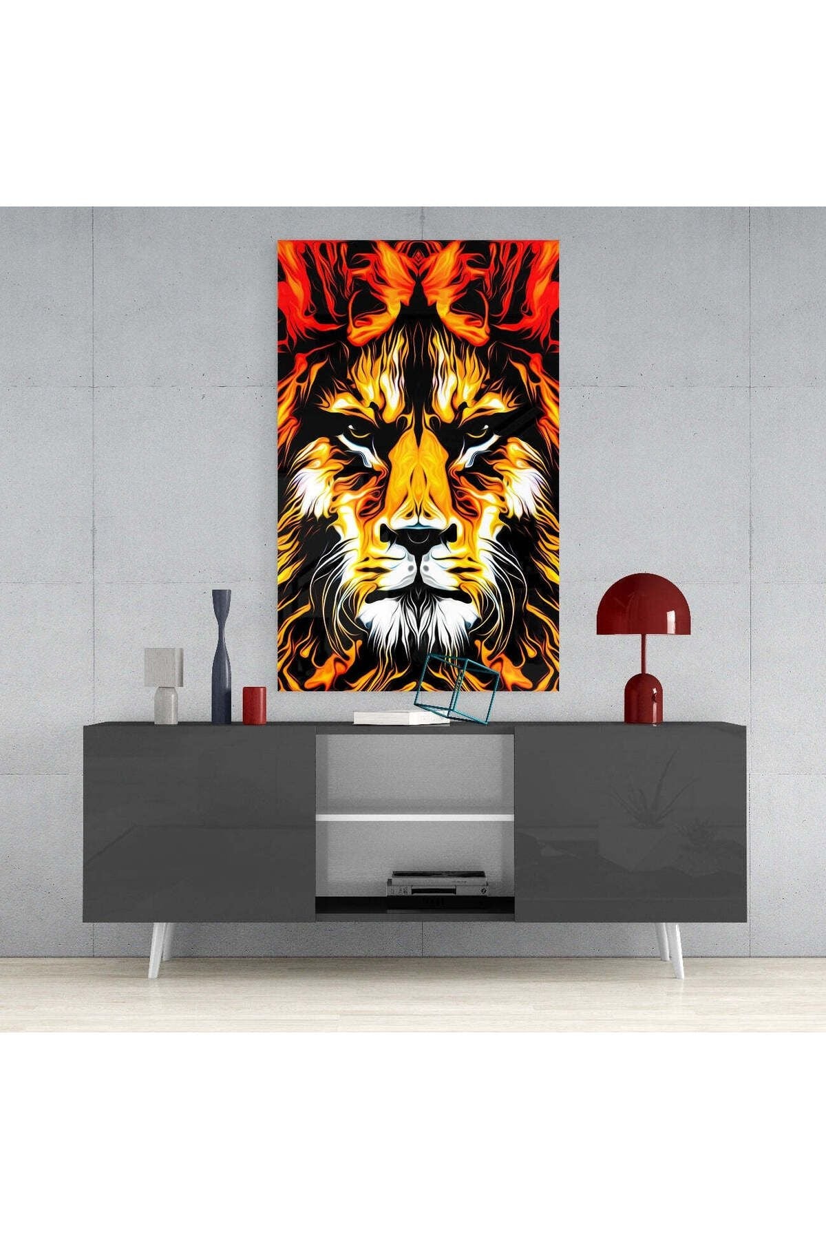 Aslan Cam Tablo