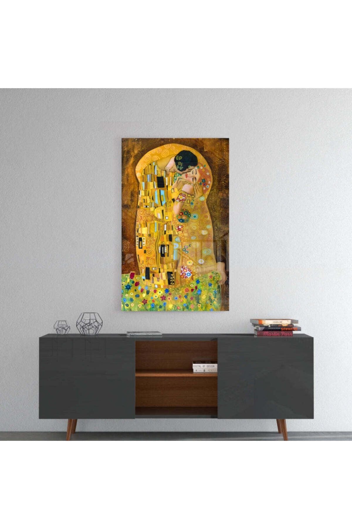 Gustav Klimt The Kiss Cam Tablo