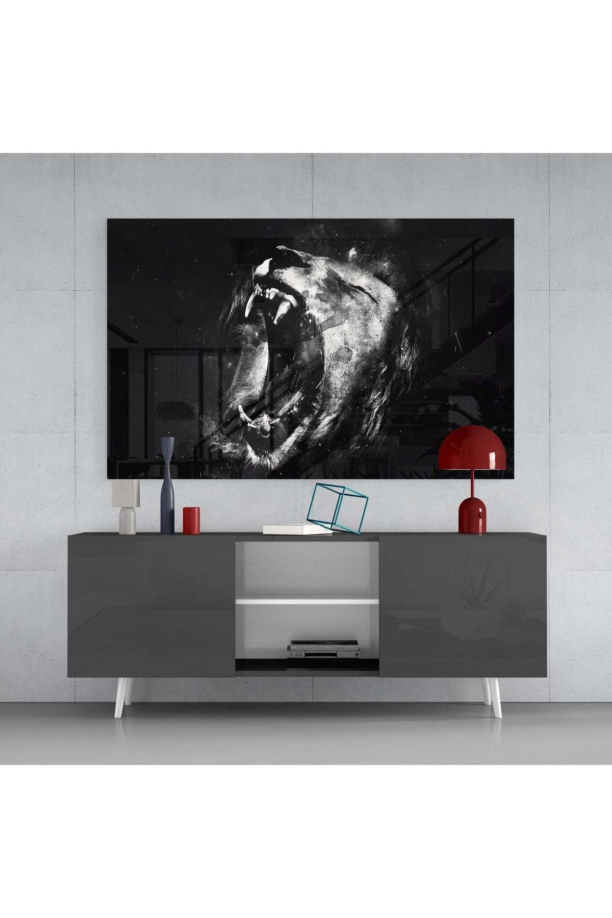 Aslan Cam Tablo