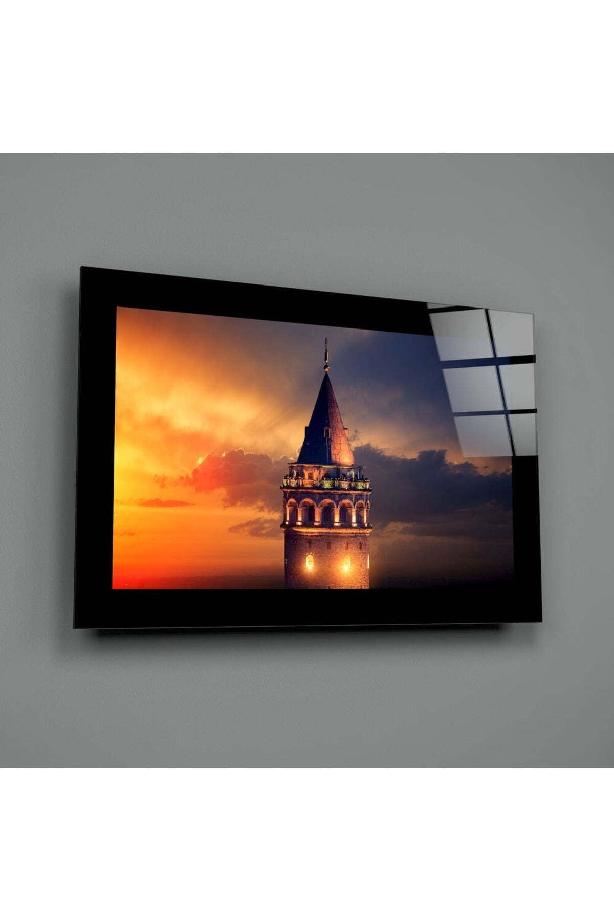 Galata Kulesi Cam Tablo