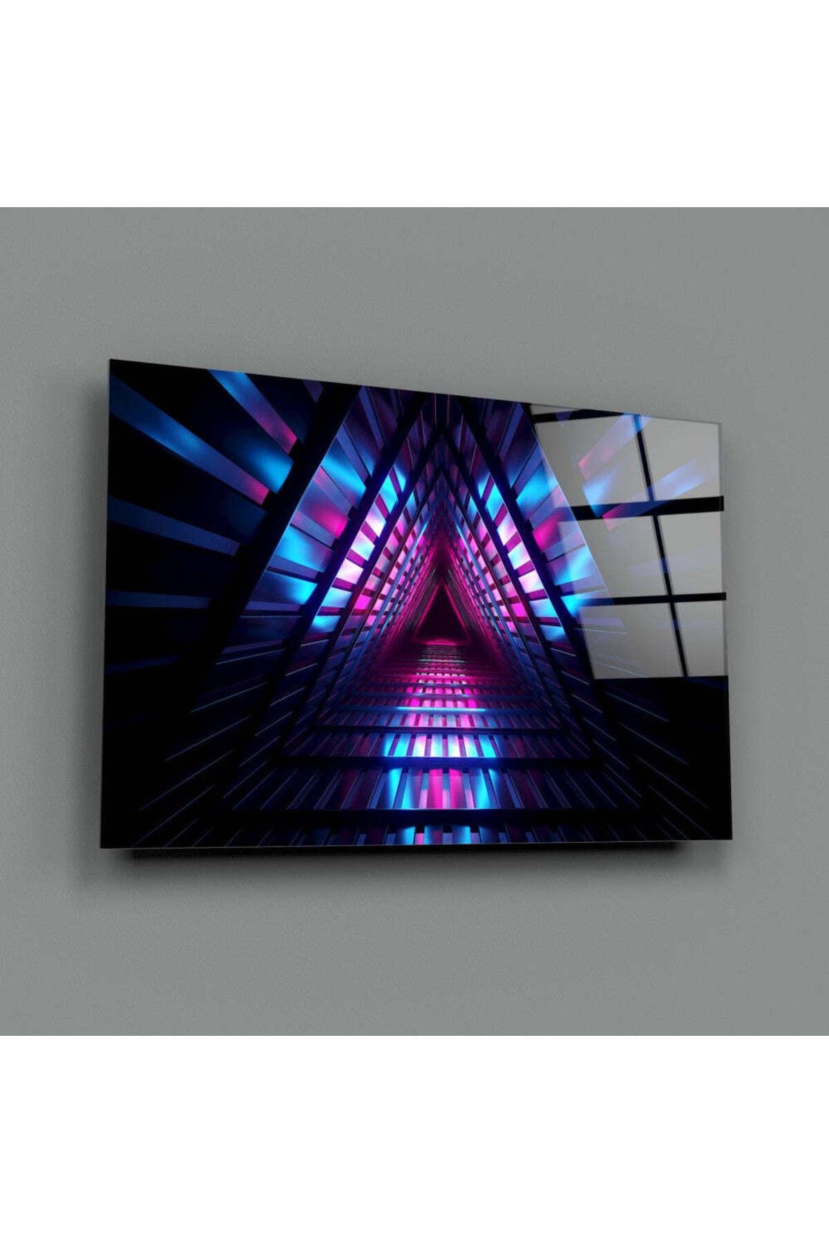 Neon Işıklar Cam Tablo
