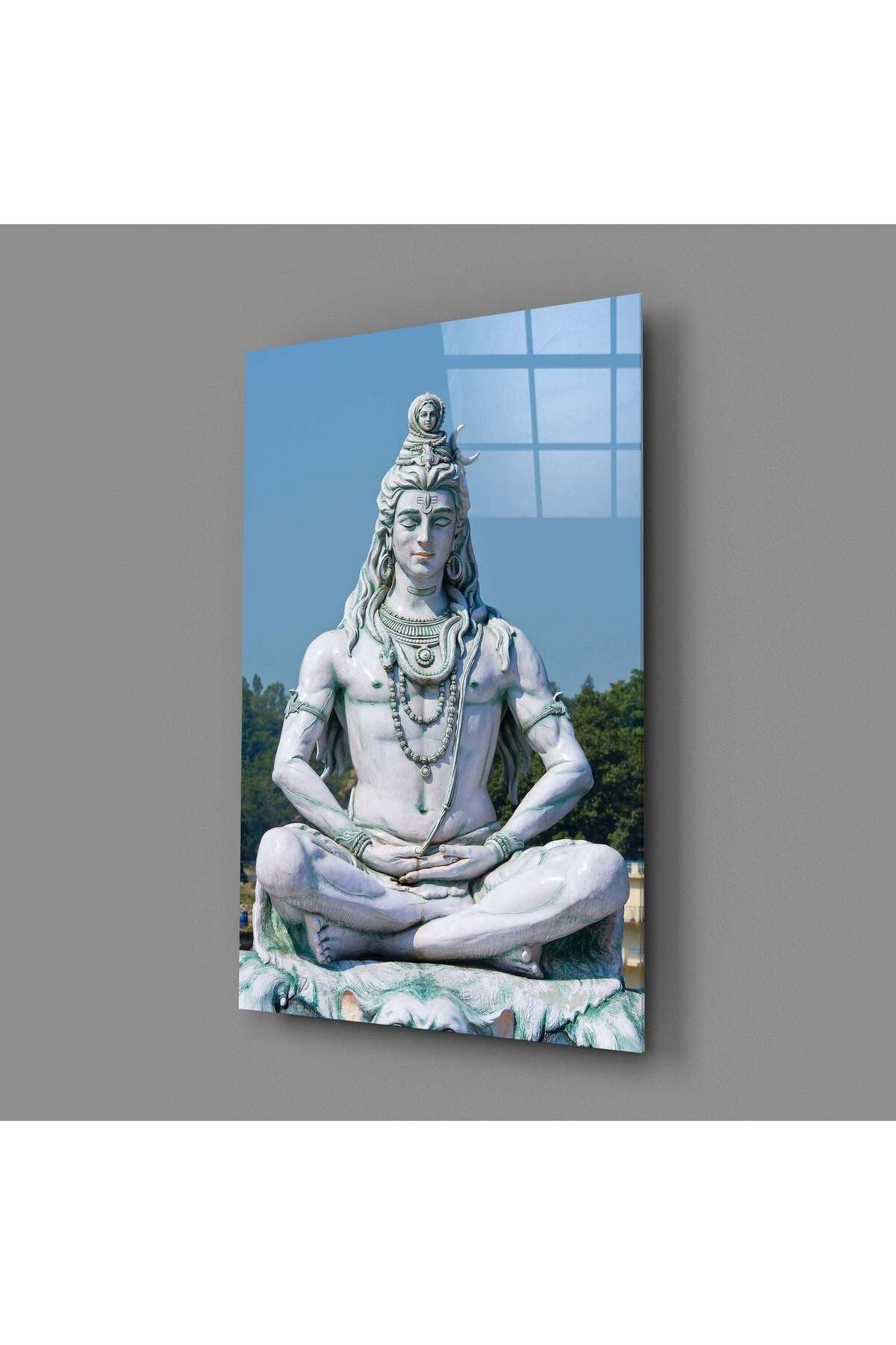 Meditasyonda Shiva Cam Tablo