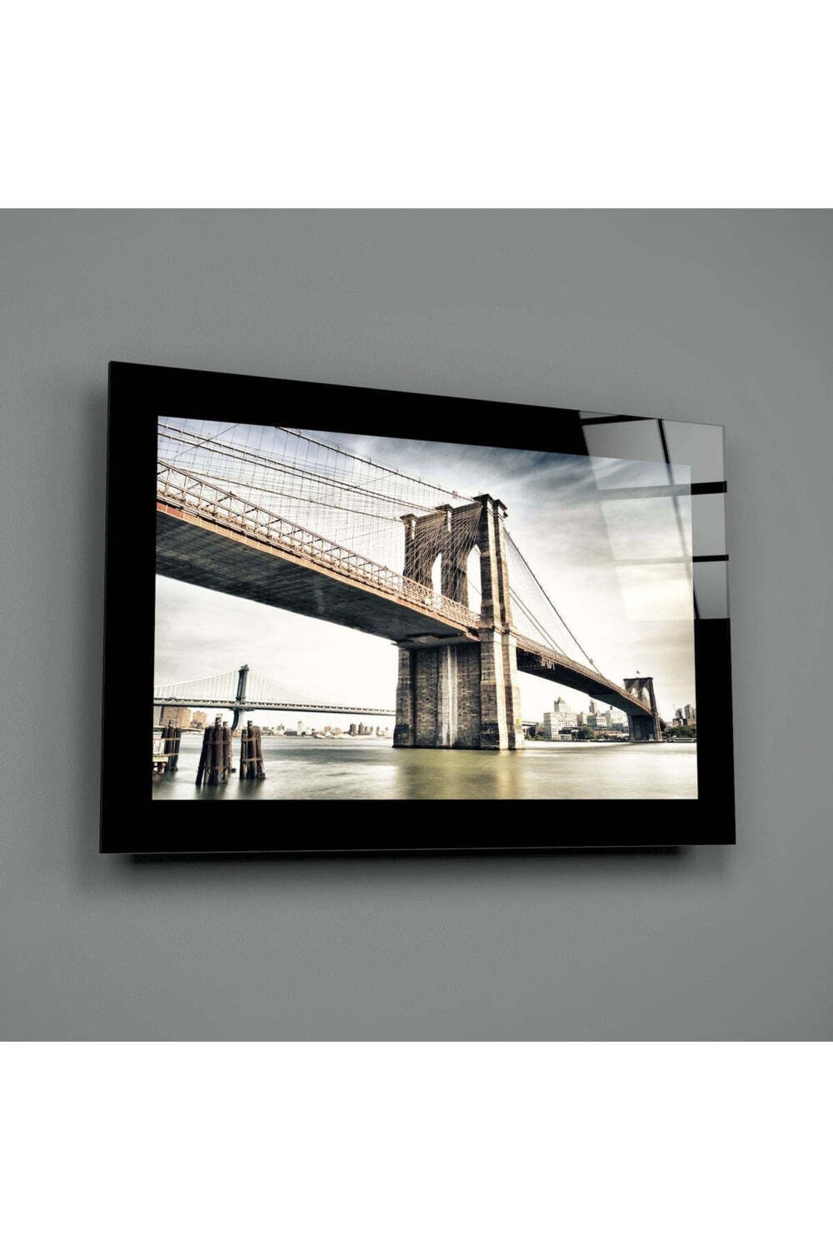 Brooklyn Köprüsü Cam Tablo