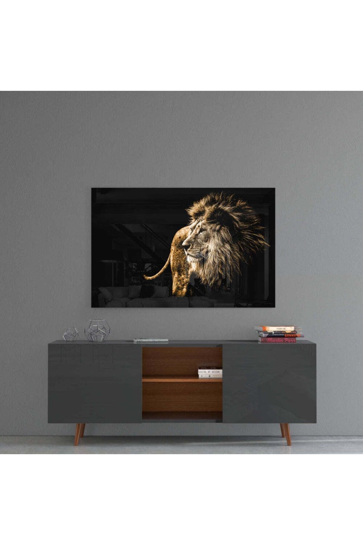 Aslan Cam Tablo