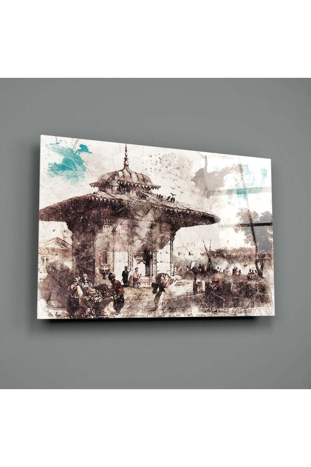 Üsküdar İlüstrasyon Cam Tablo