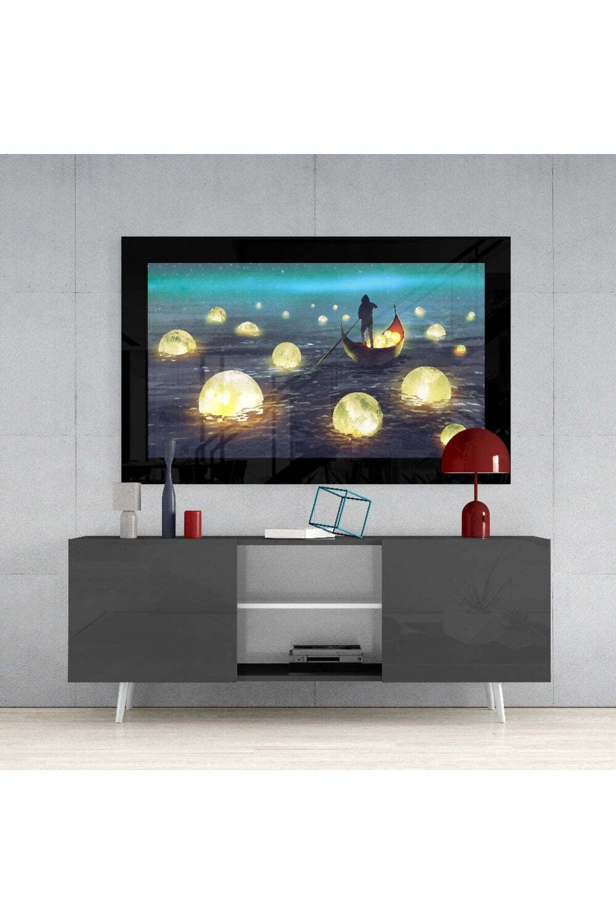 Ay Toplayıcısı Cam Tablo