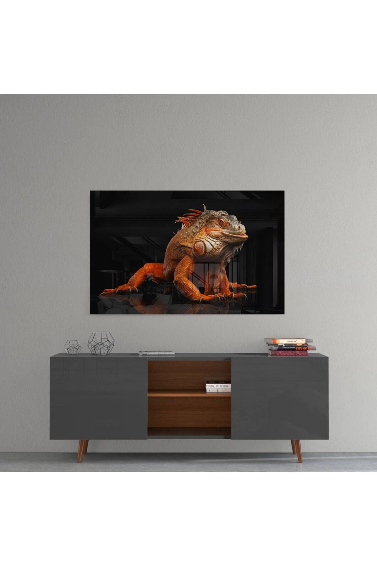 Komodo Ejderi Cam Tablo