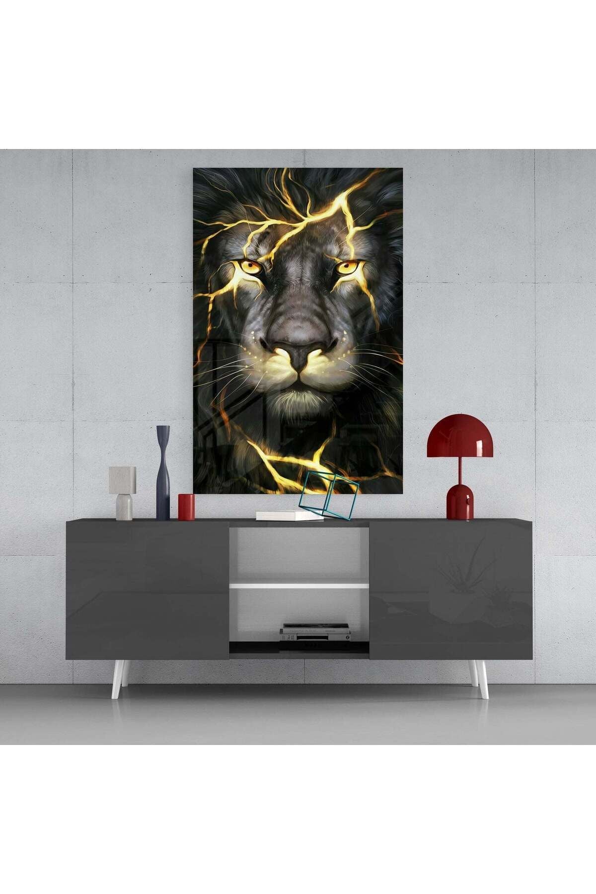 Aslan Cam Tablo