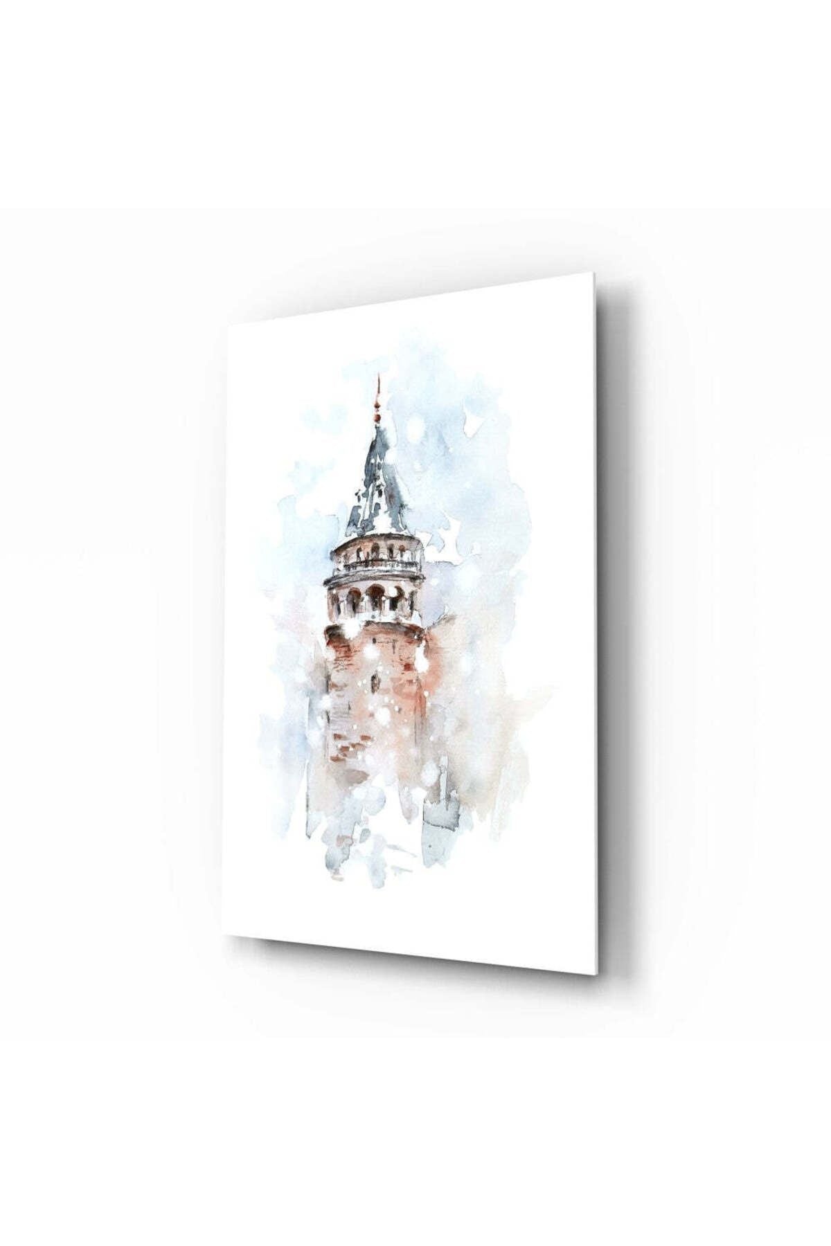 Galata Kulesi Cam Tablo