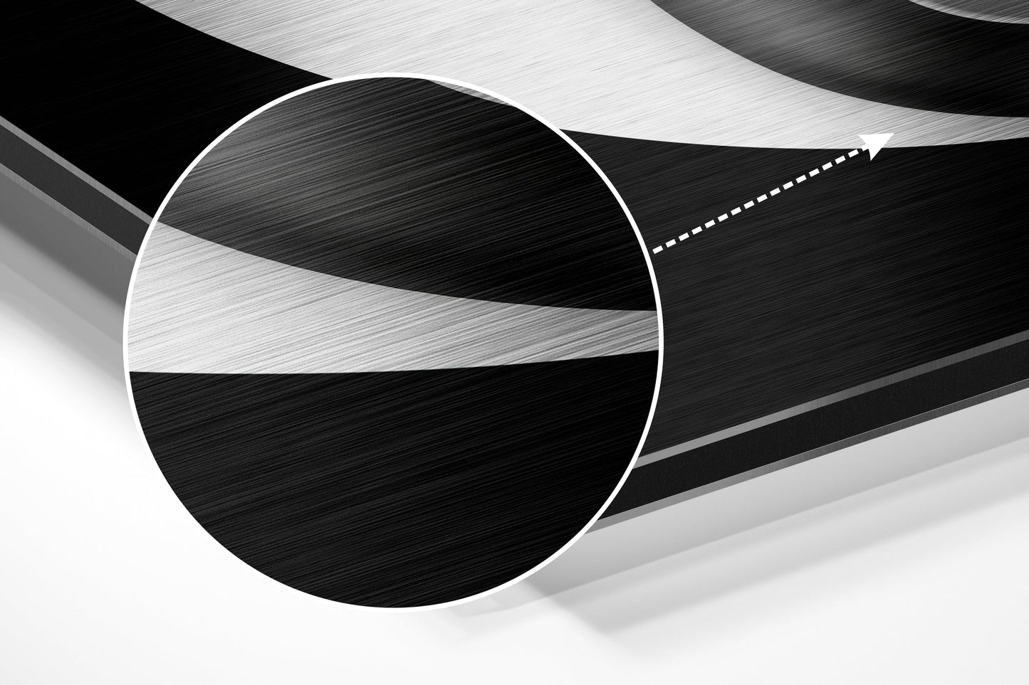 Ying Yang Kafatasları Fırçalı Metalik Alu-Dibond