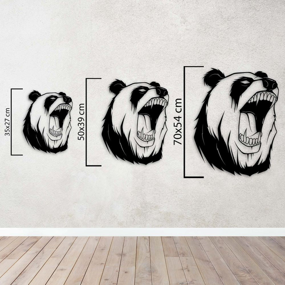 Wild Spirit Panda Metal Painting
