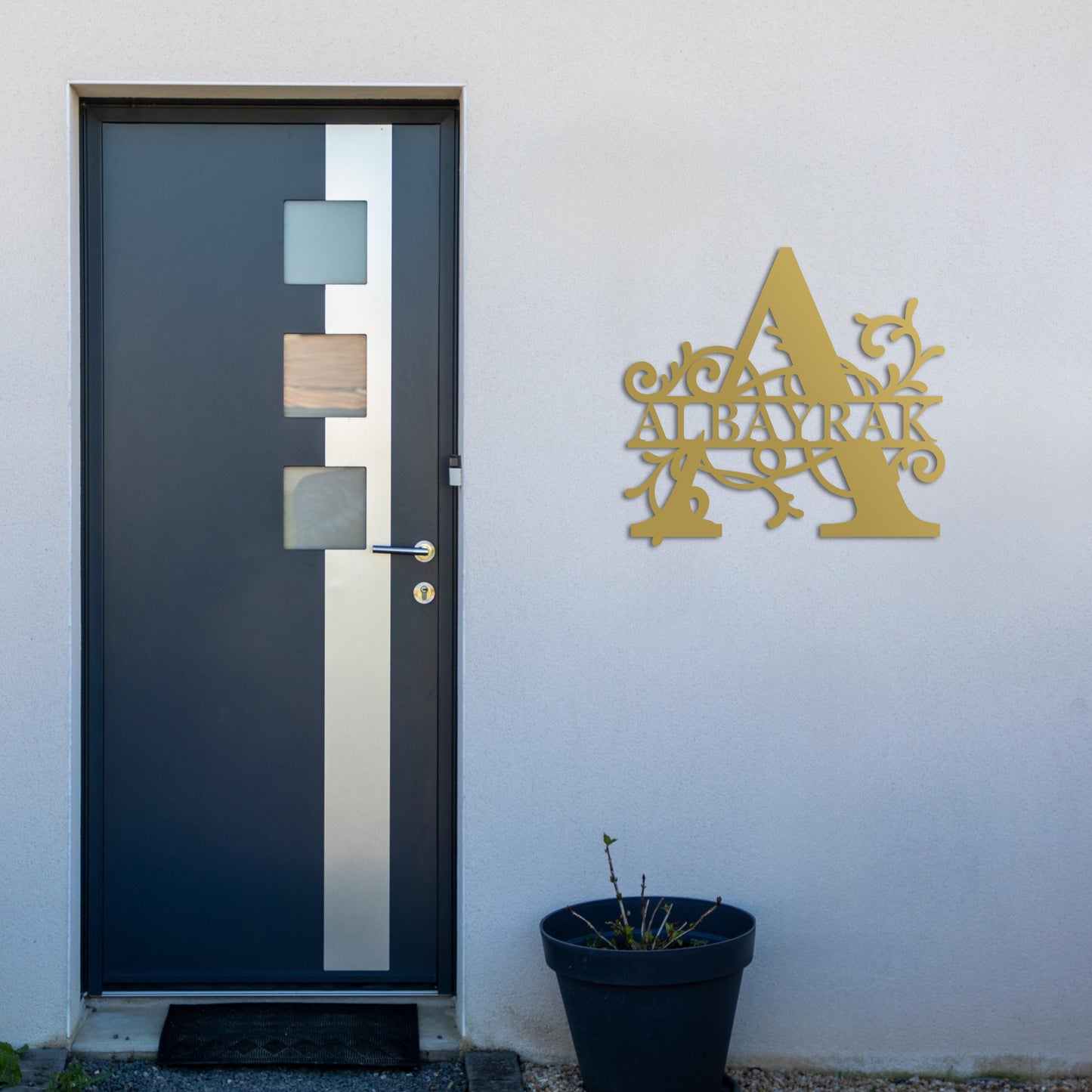 Letter Name Design - Personalized Metal Wall Decor