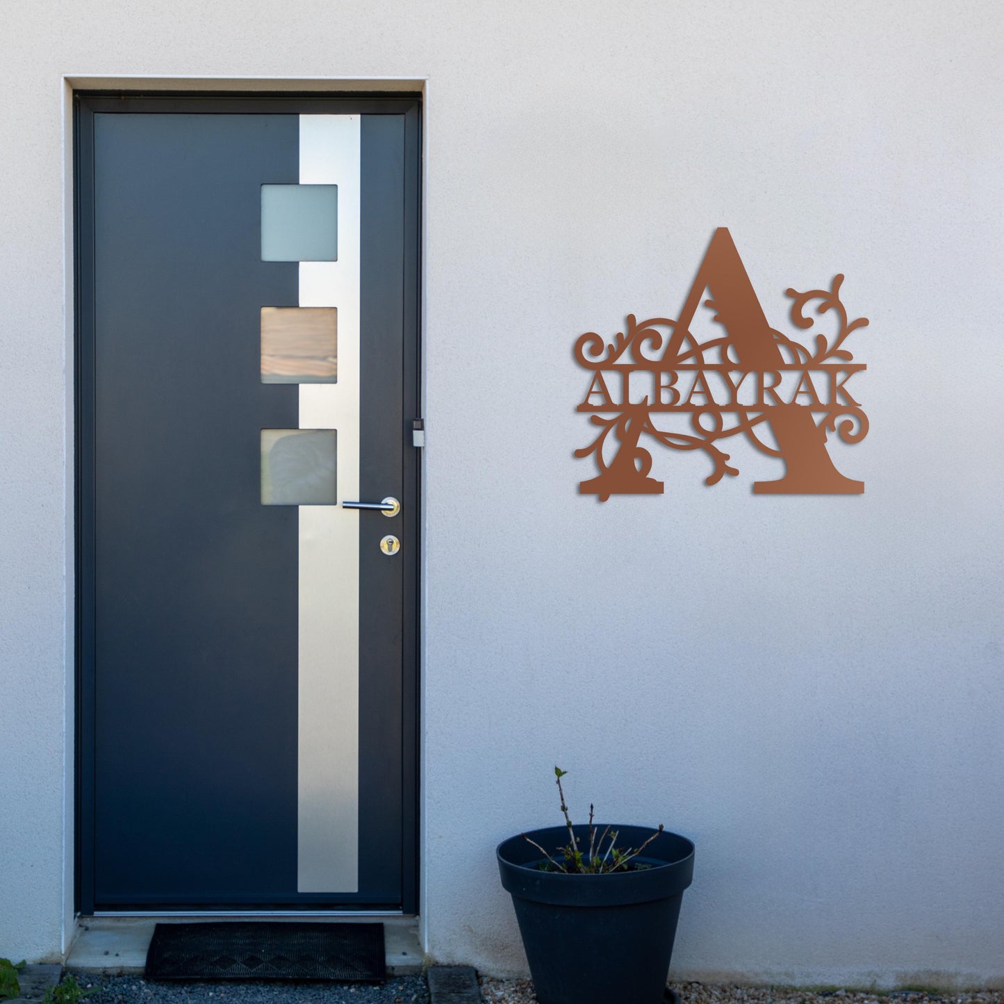 Letter Name Design - Personalized Metal Wall Decor