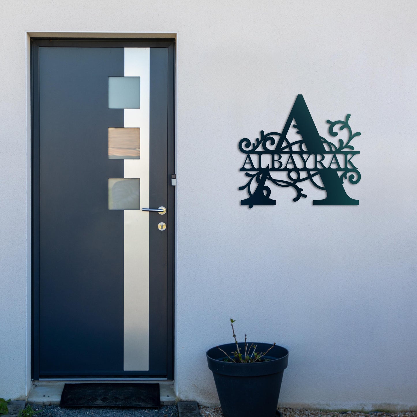 Letter Name Design - Personalized Metal Wall Decor