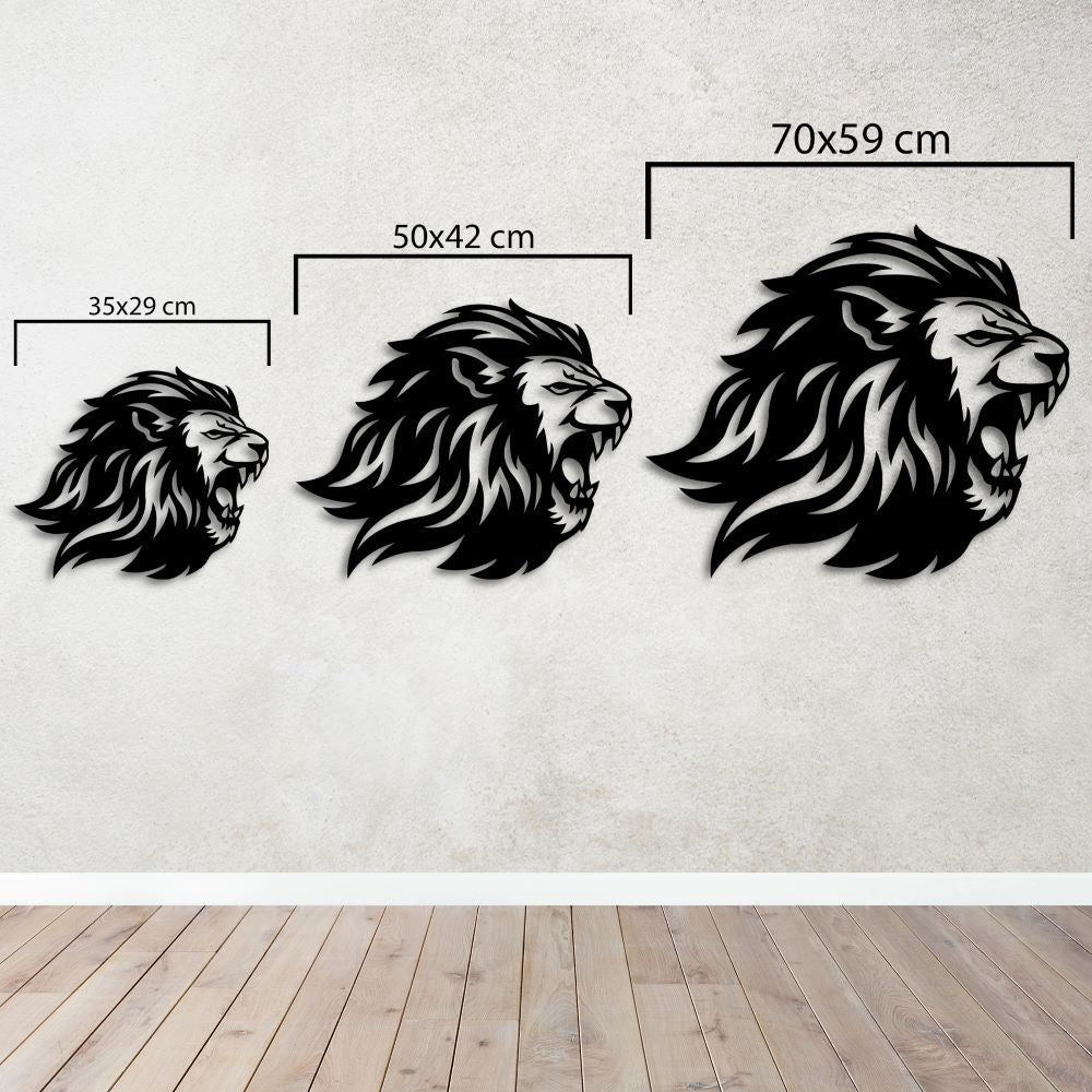 Asaletin Simgesi Aslan Metal Tablo