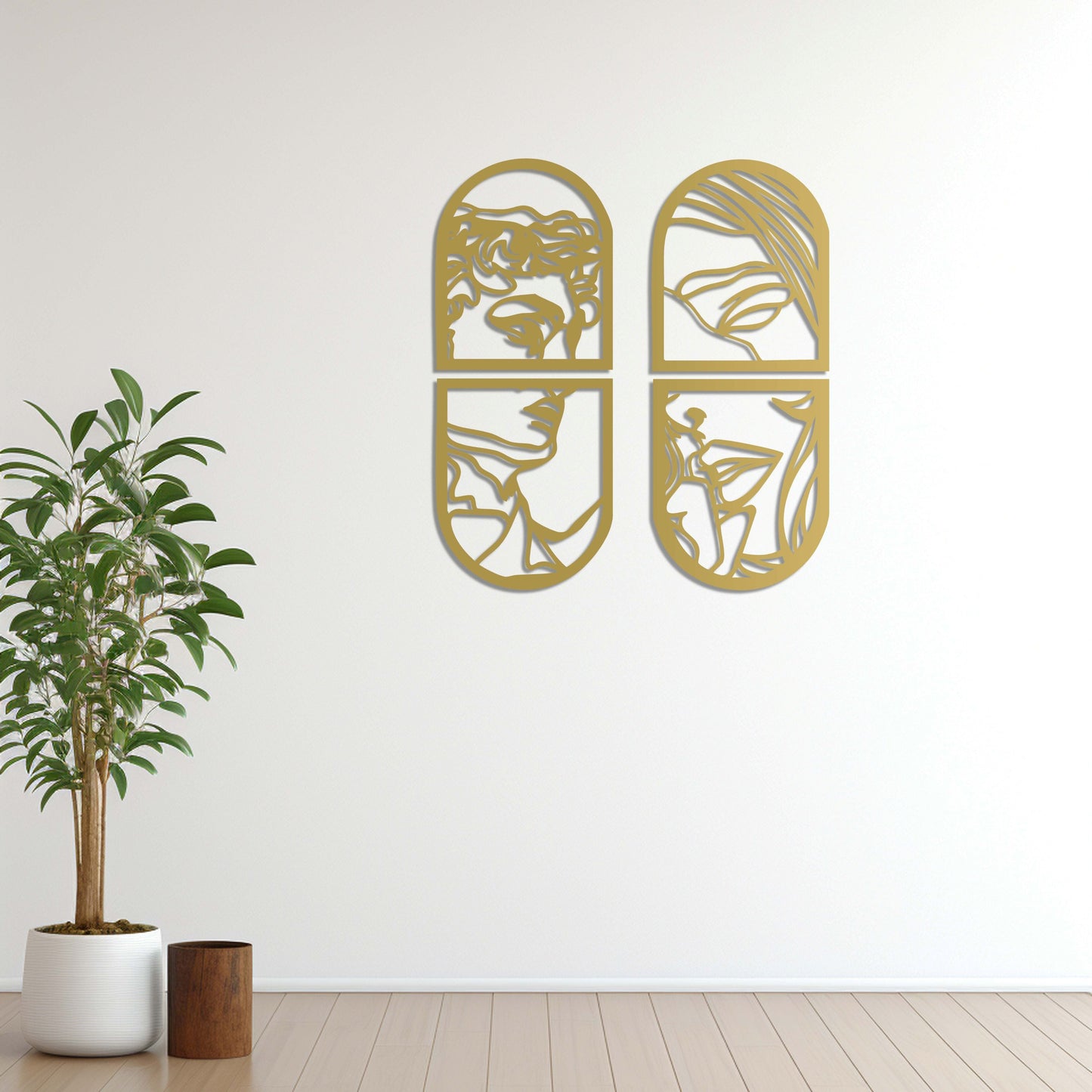 Window of Love Metal Painting