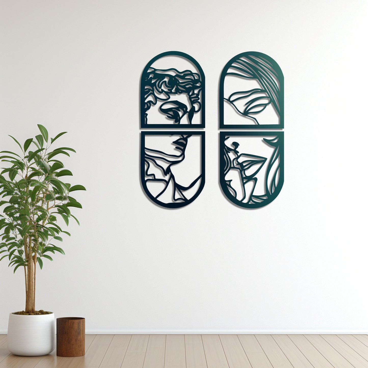 Window of Love Metal Painting