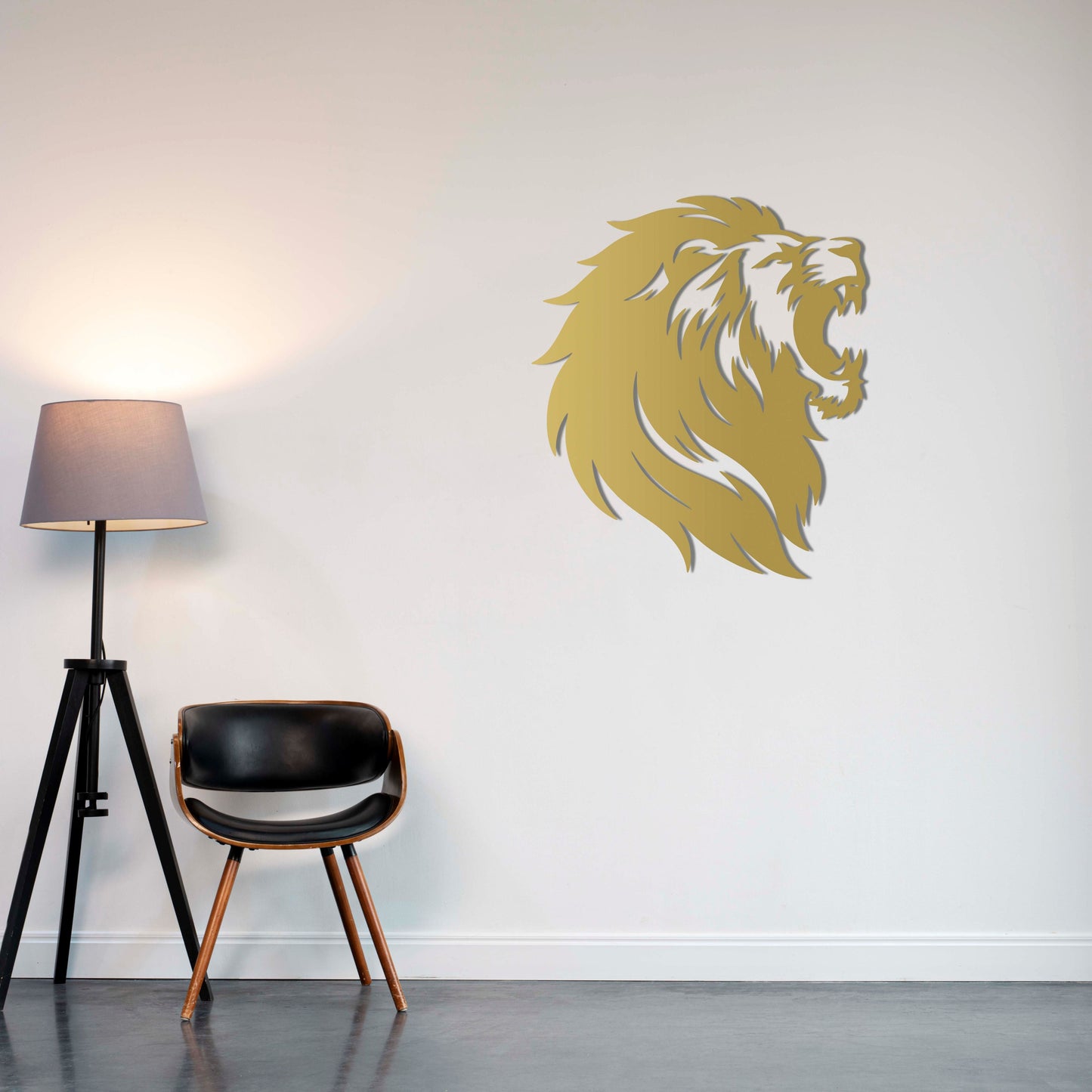 Aslan Kükreyişi Metal Tablo