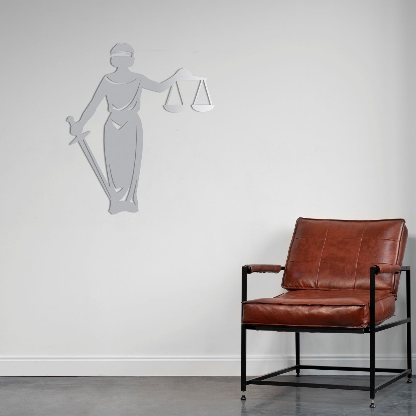 Balance of Justice Metal Painting