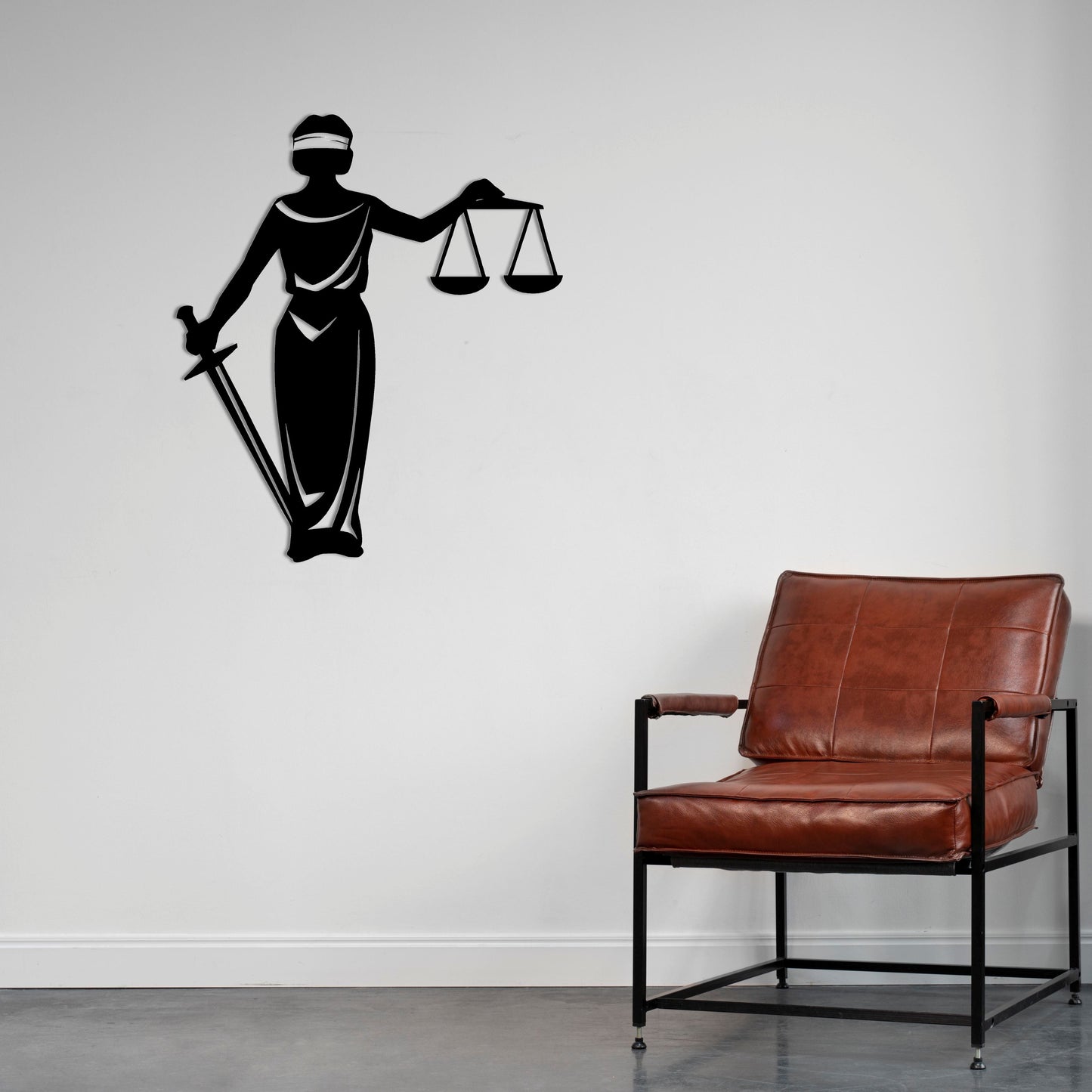 Balance of Justice Metal Painting