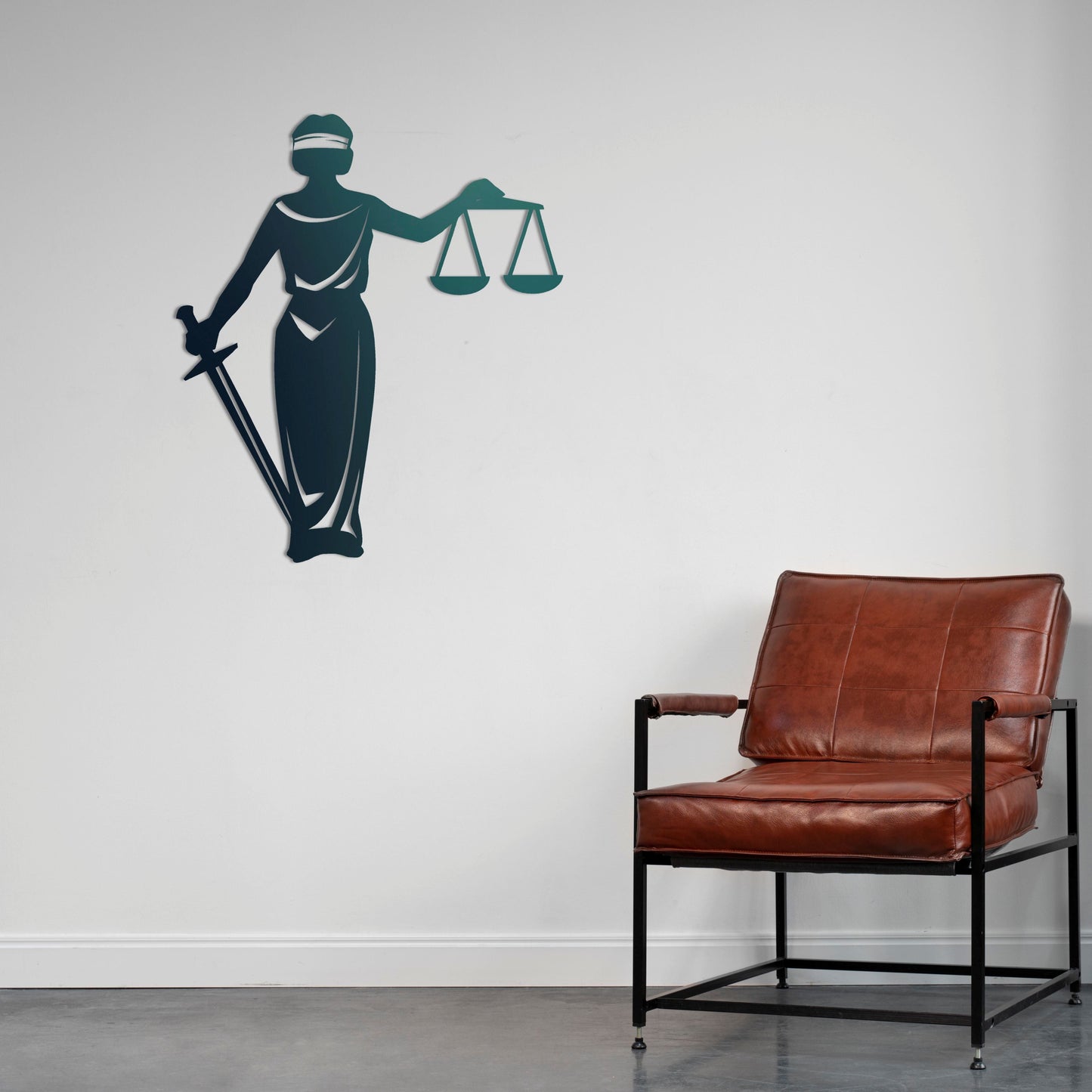 Balance of Justice Metal Painting