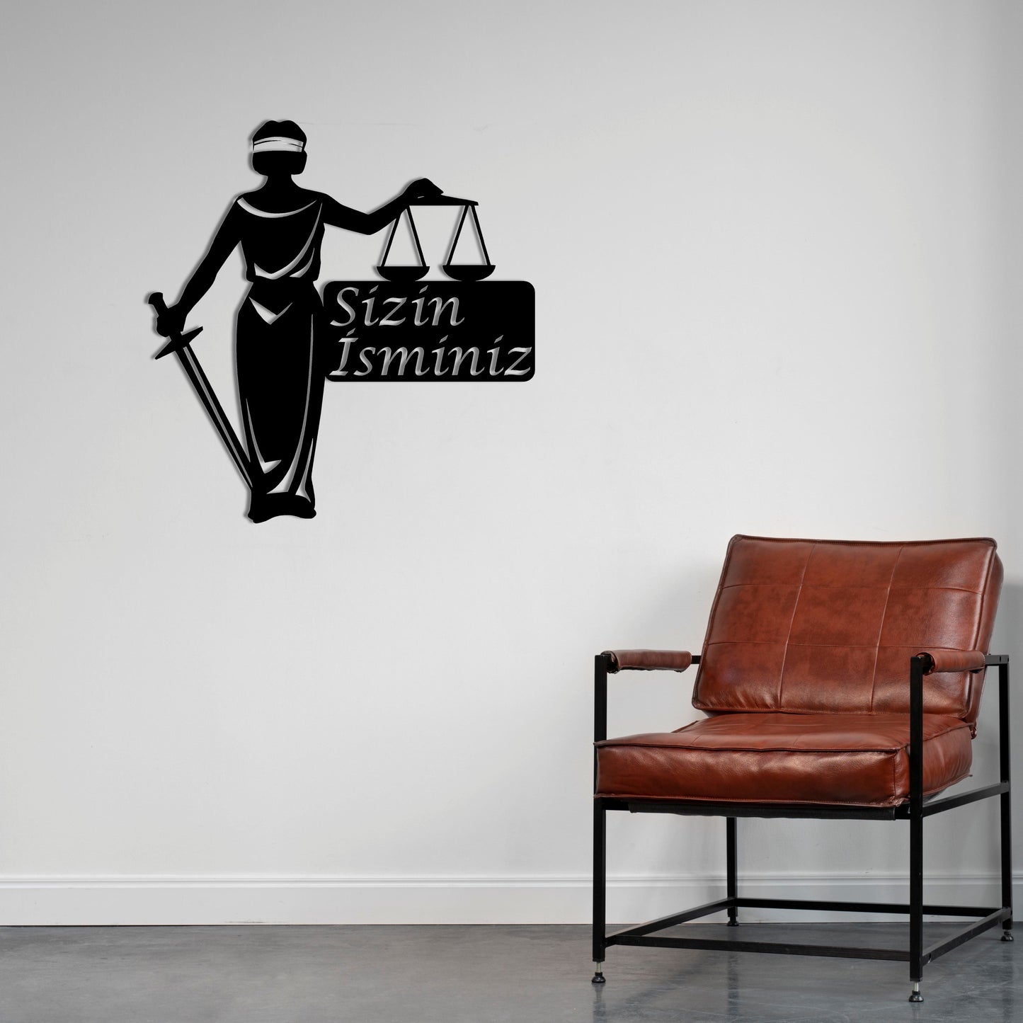 Balance of Justice Metal Painting