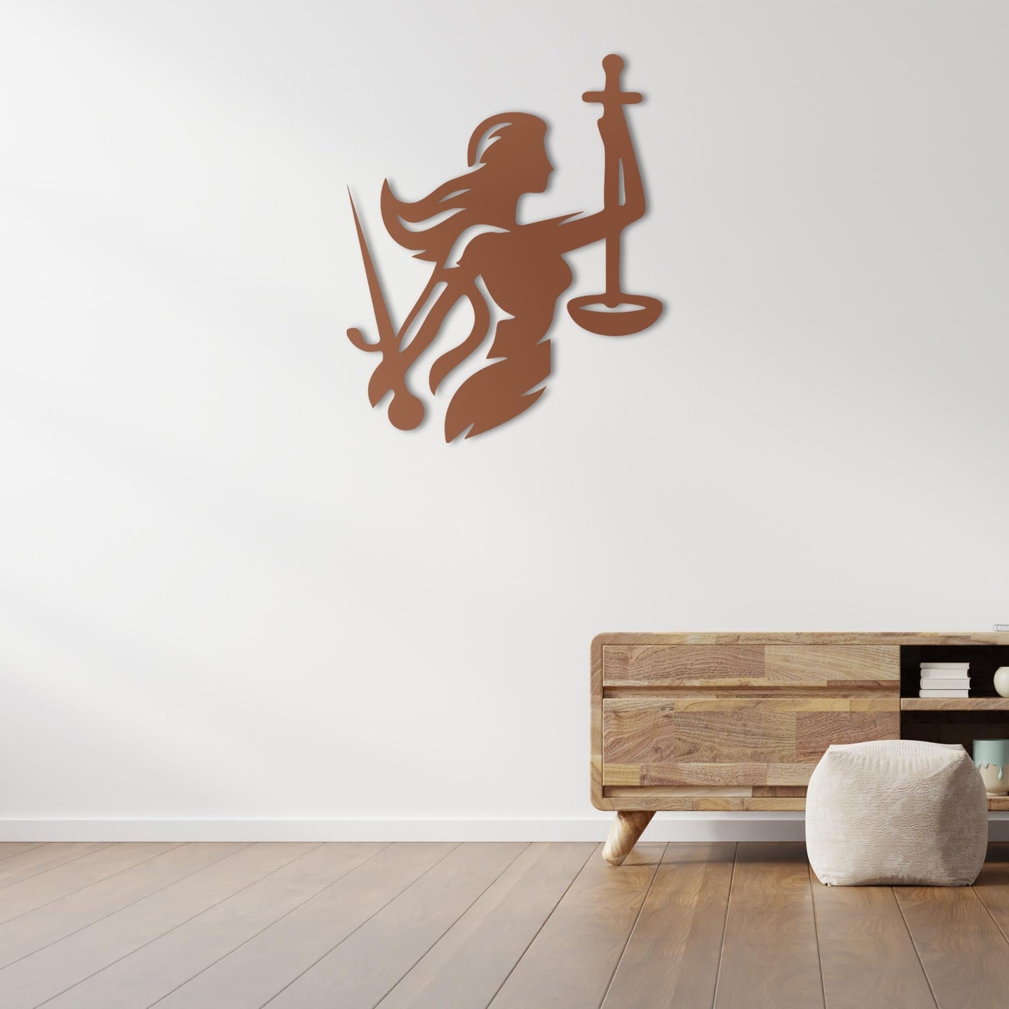 The Power of Justice Metal Painting