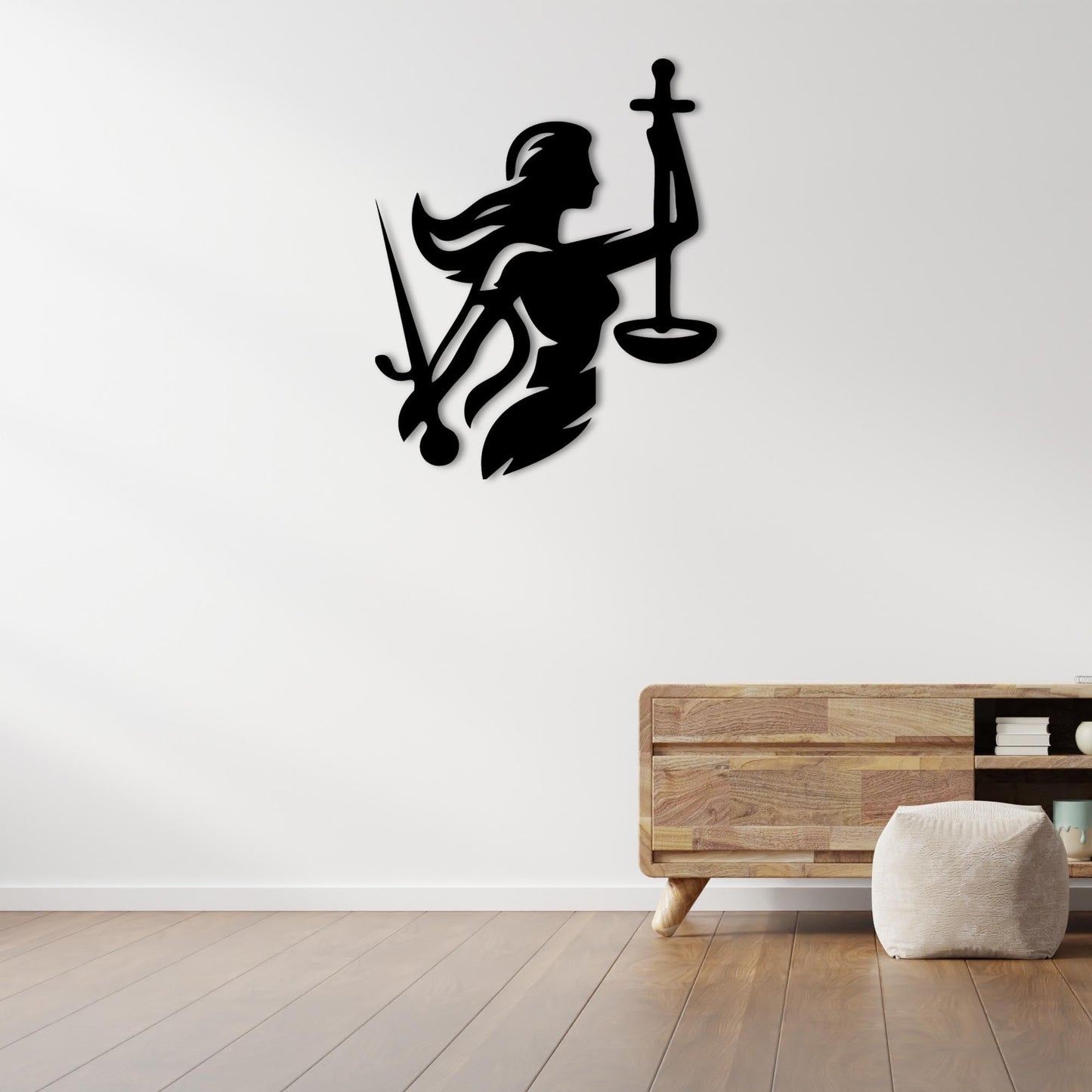 The Power of Justice Metal Painting