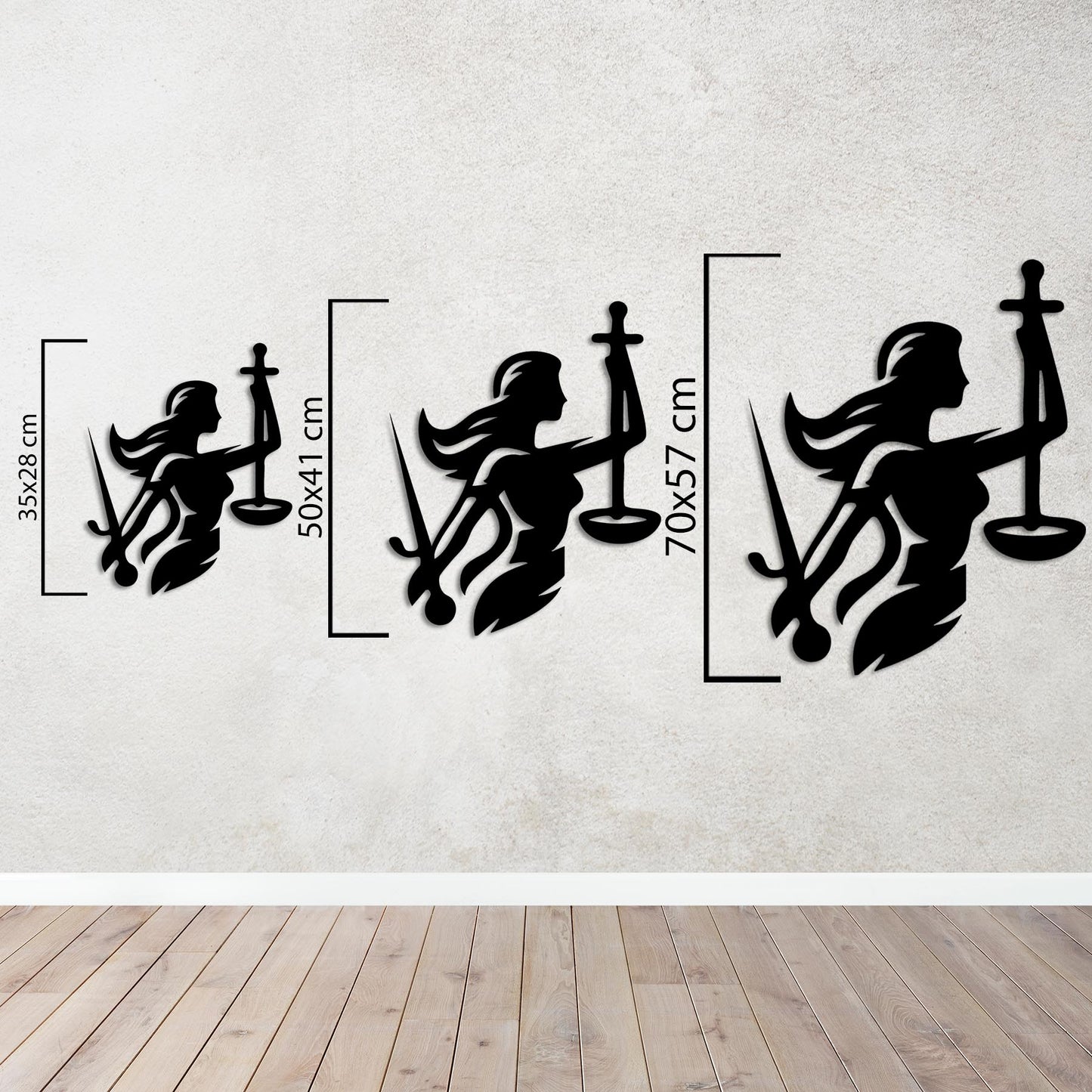 The Power of Justice Metal Painting