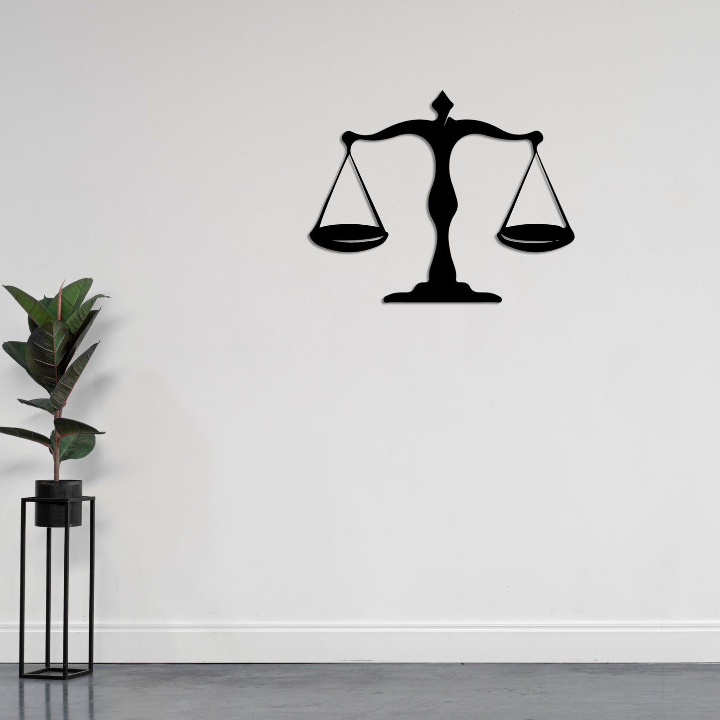 Balance of Justice Metal Painting