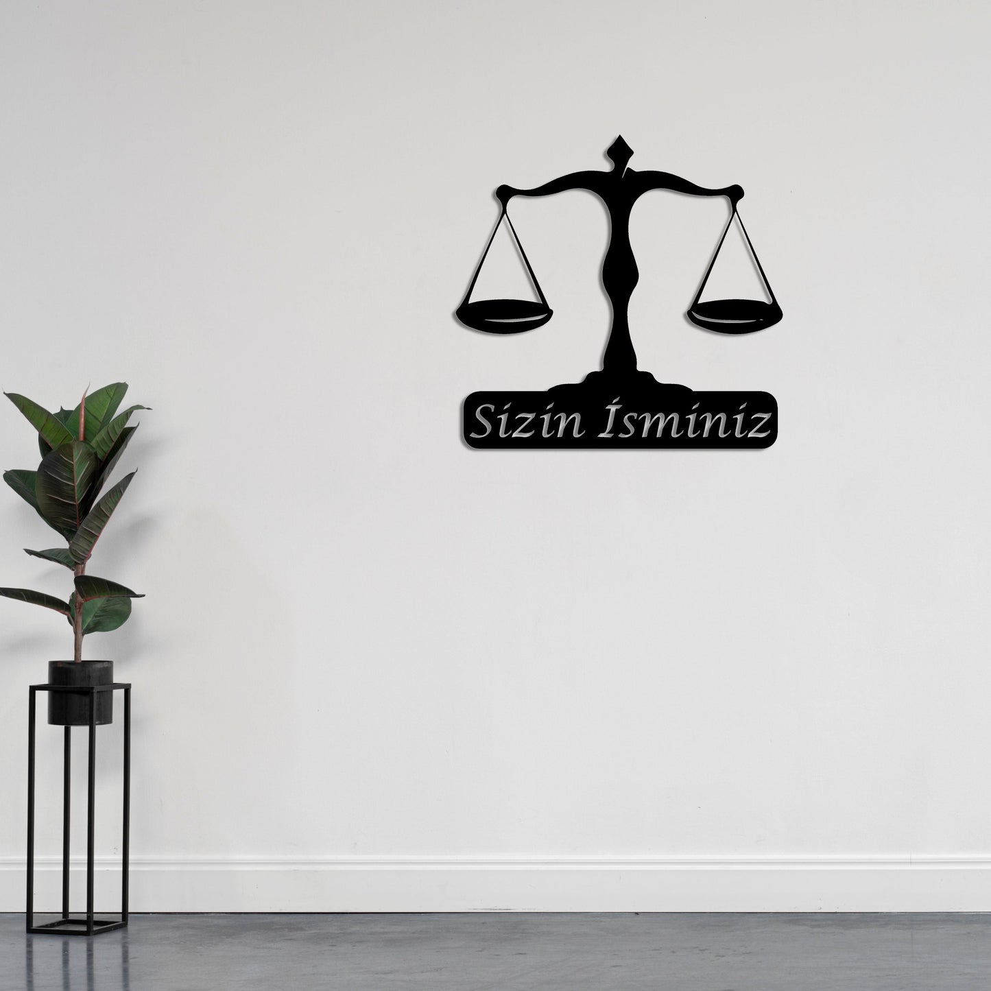 Balance of Justice Metal Painting