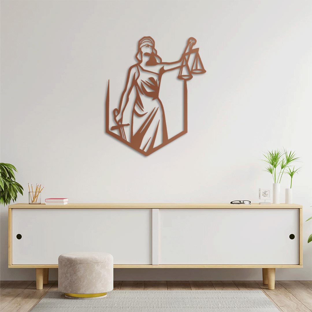 Shield of Justice Metal Painting