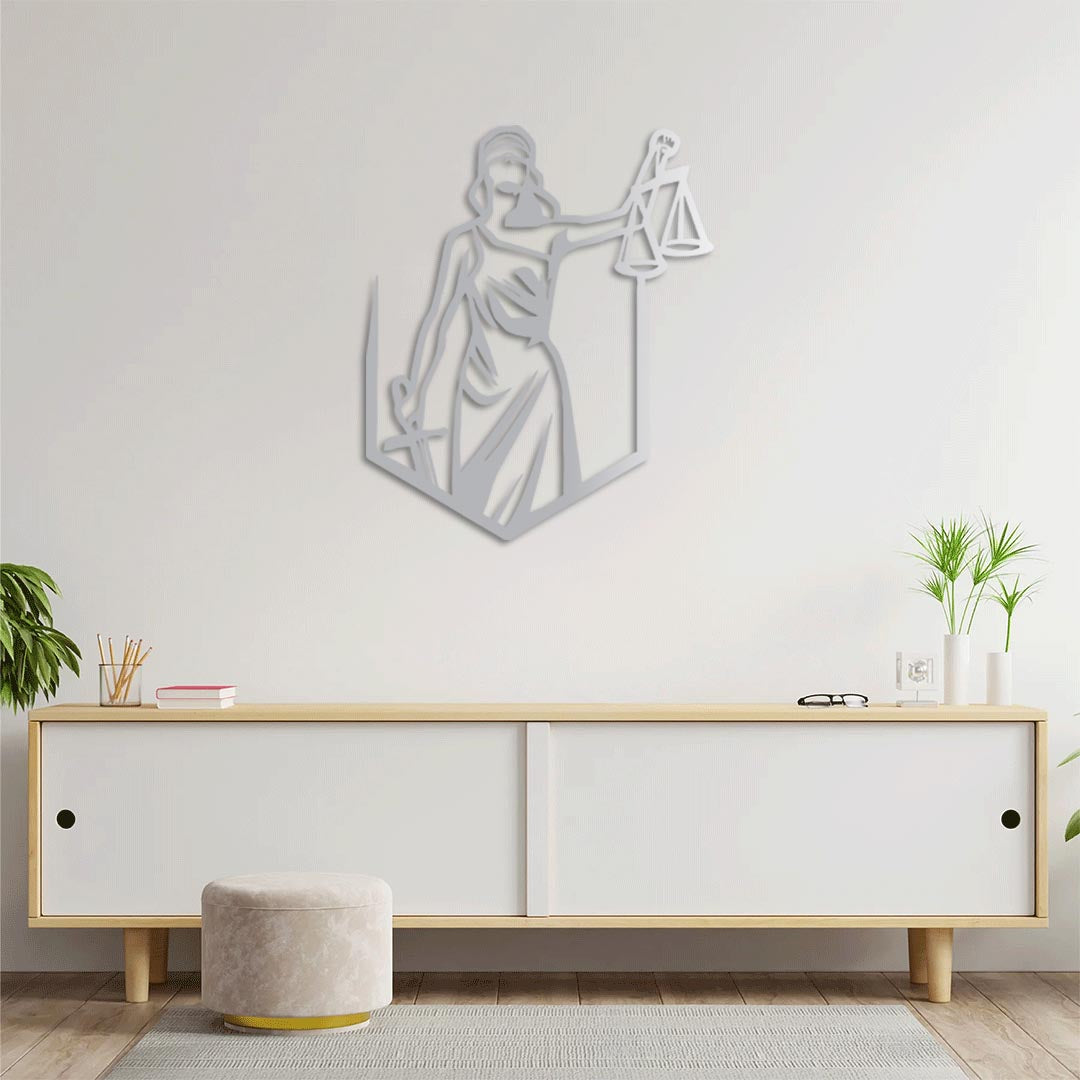 Shield of Justice Metal Painting
