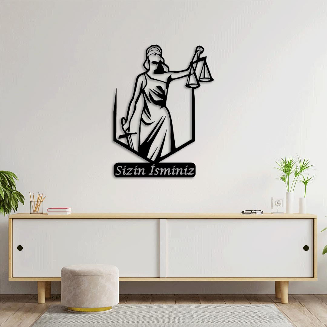 Shield of Justice Metal Painting