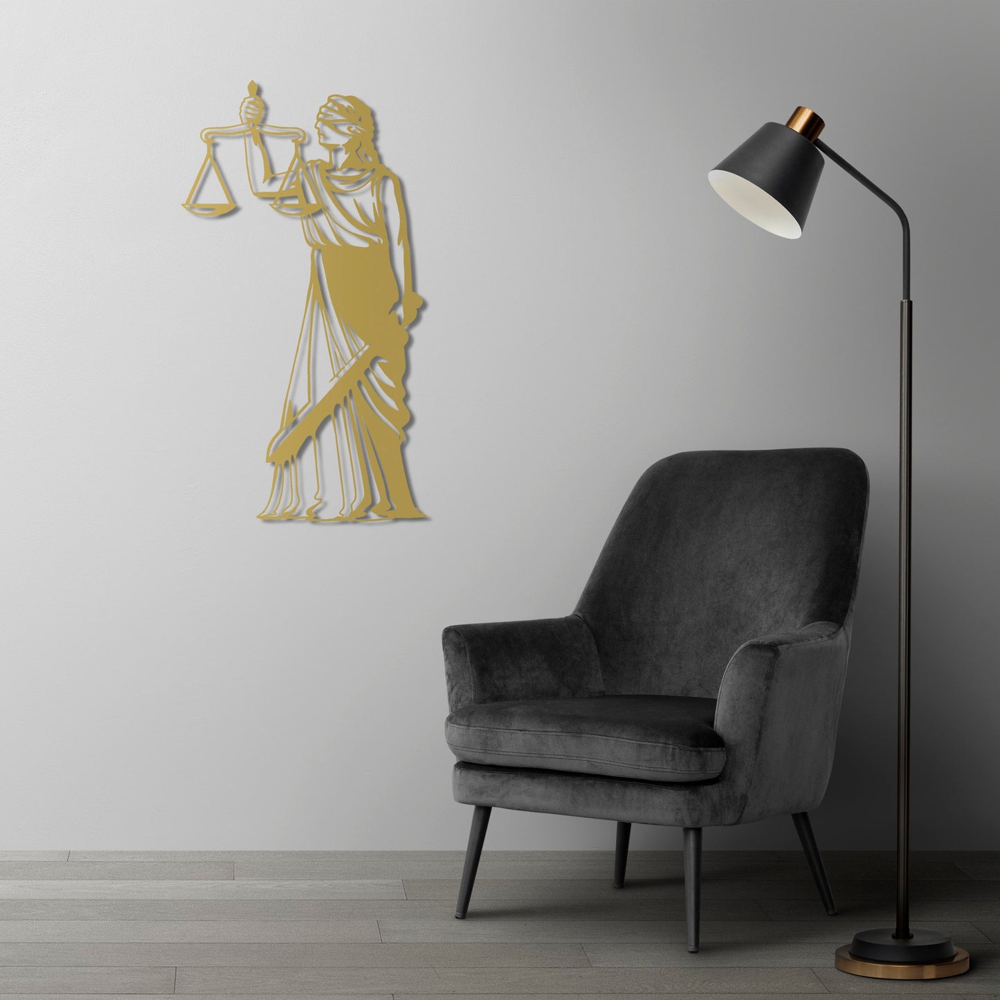 The Face of Justice Metal Painting