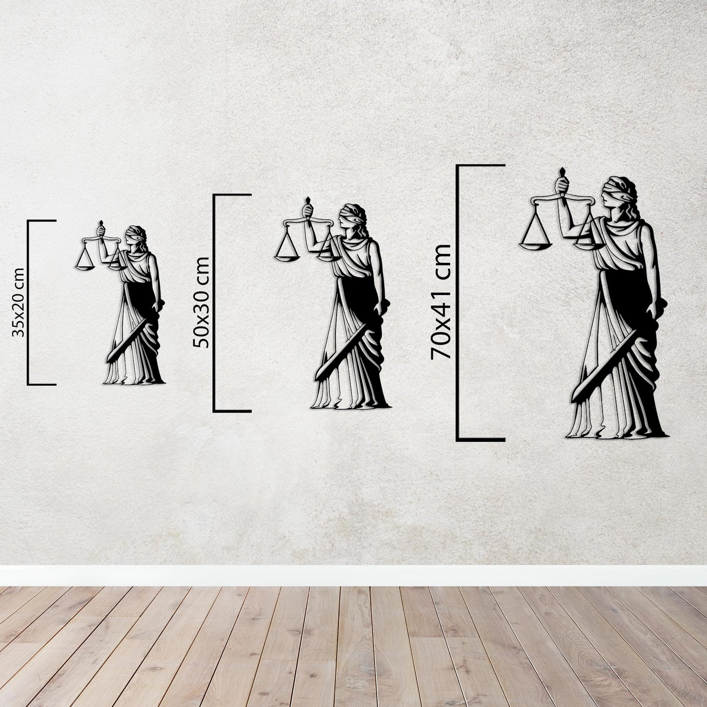 The Face of Justice Metal Painting