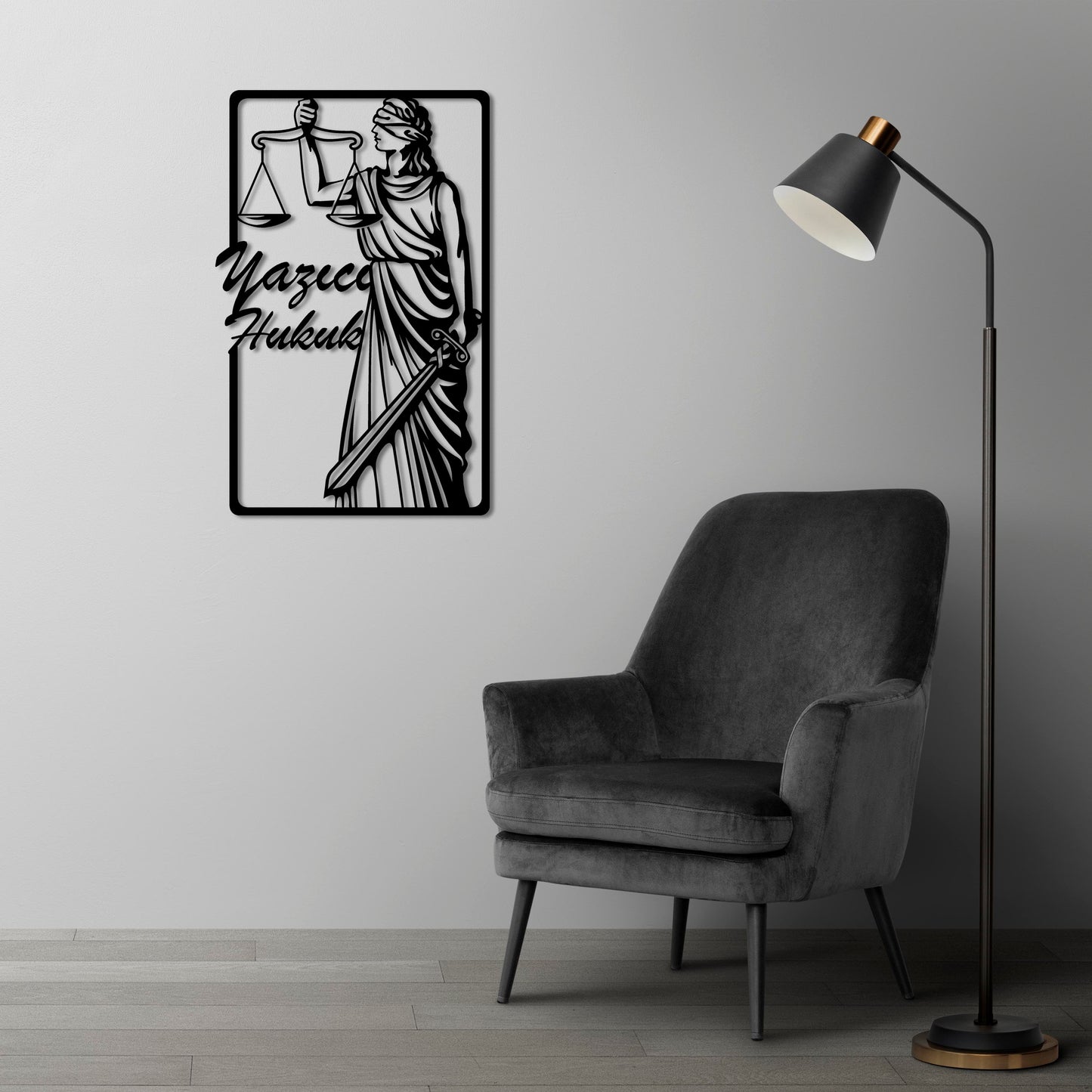The Face of Justice Metal Painting