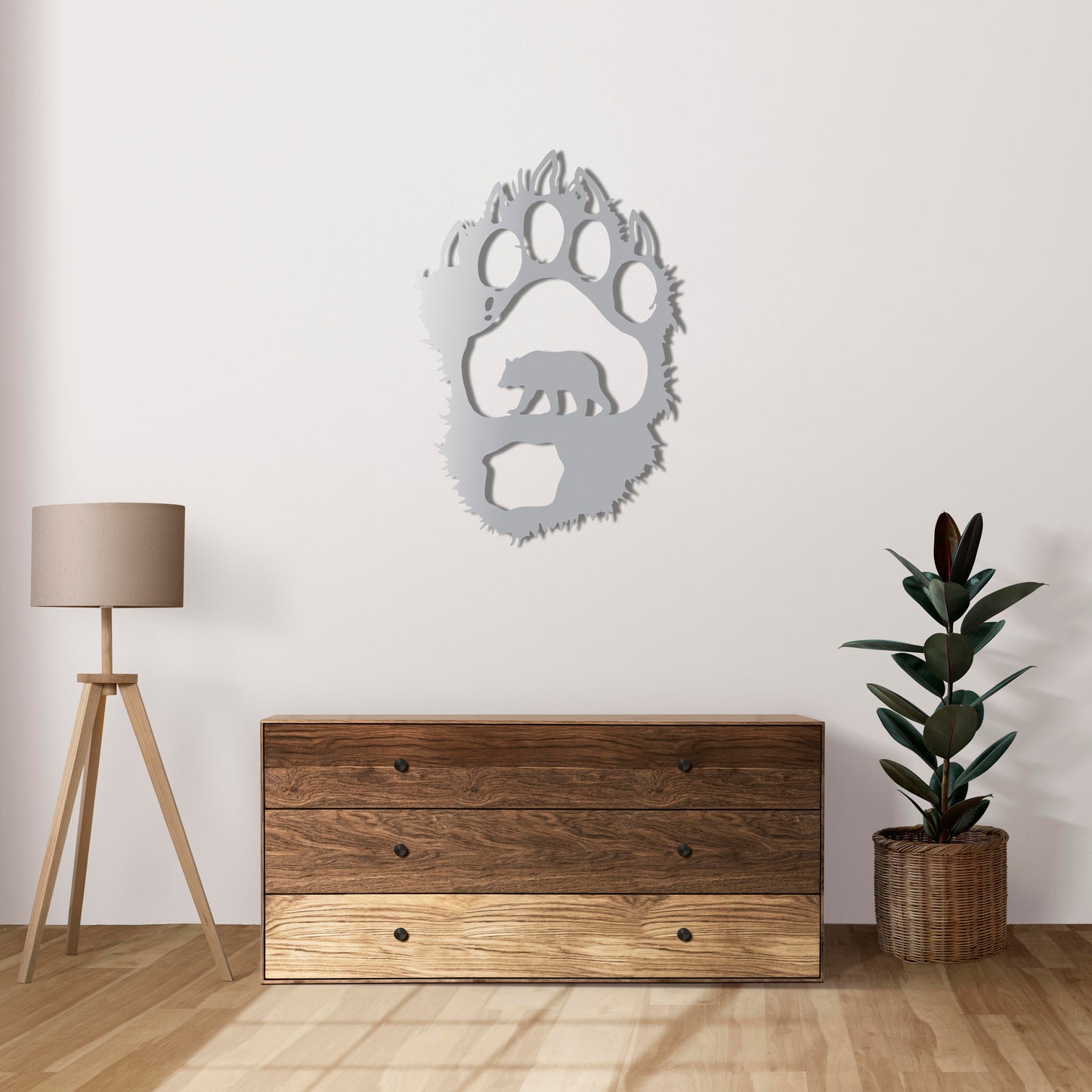 Bear Trail Traces Metal Painting
