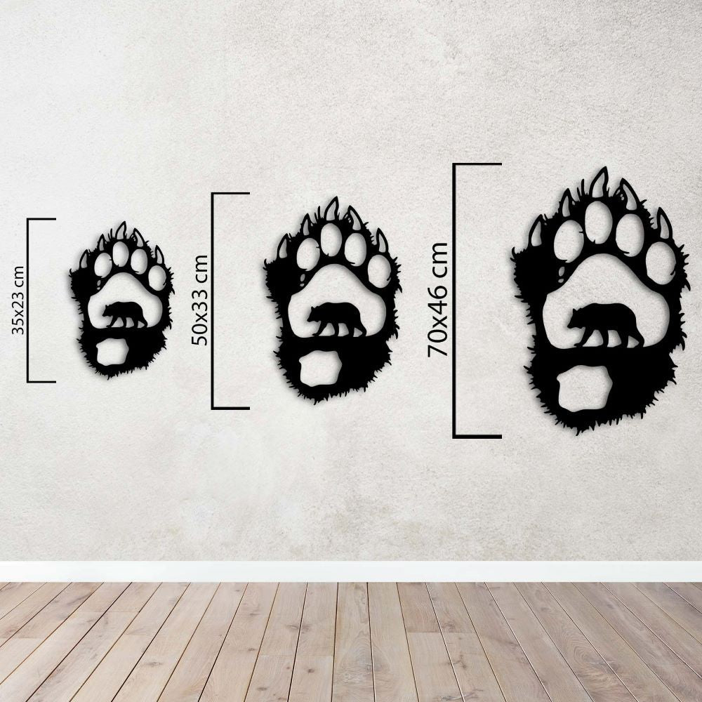 Bear Trail Traces Metal Painting