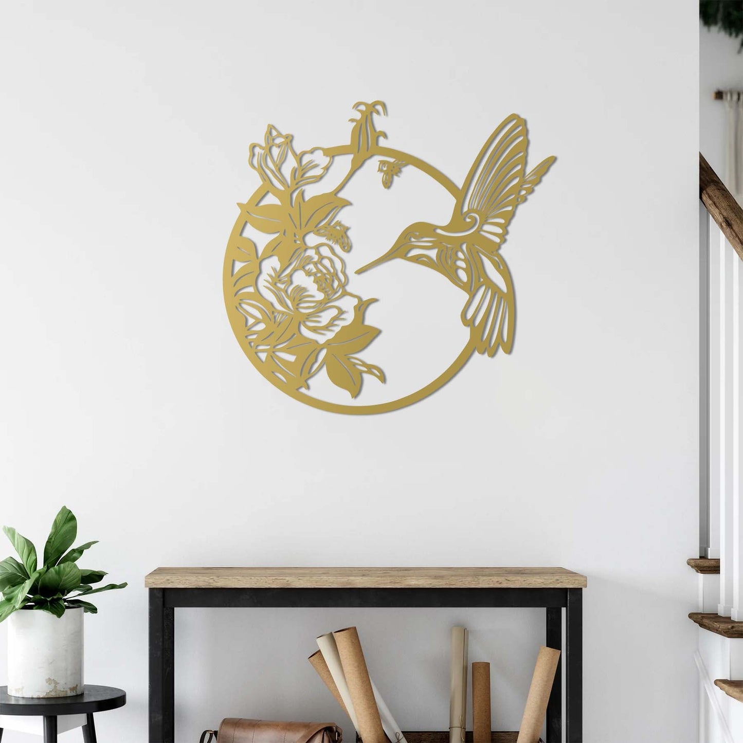 Baharın Elçisi Kuş Metal Tablo