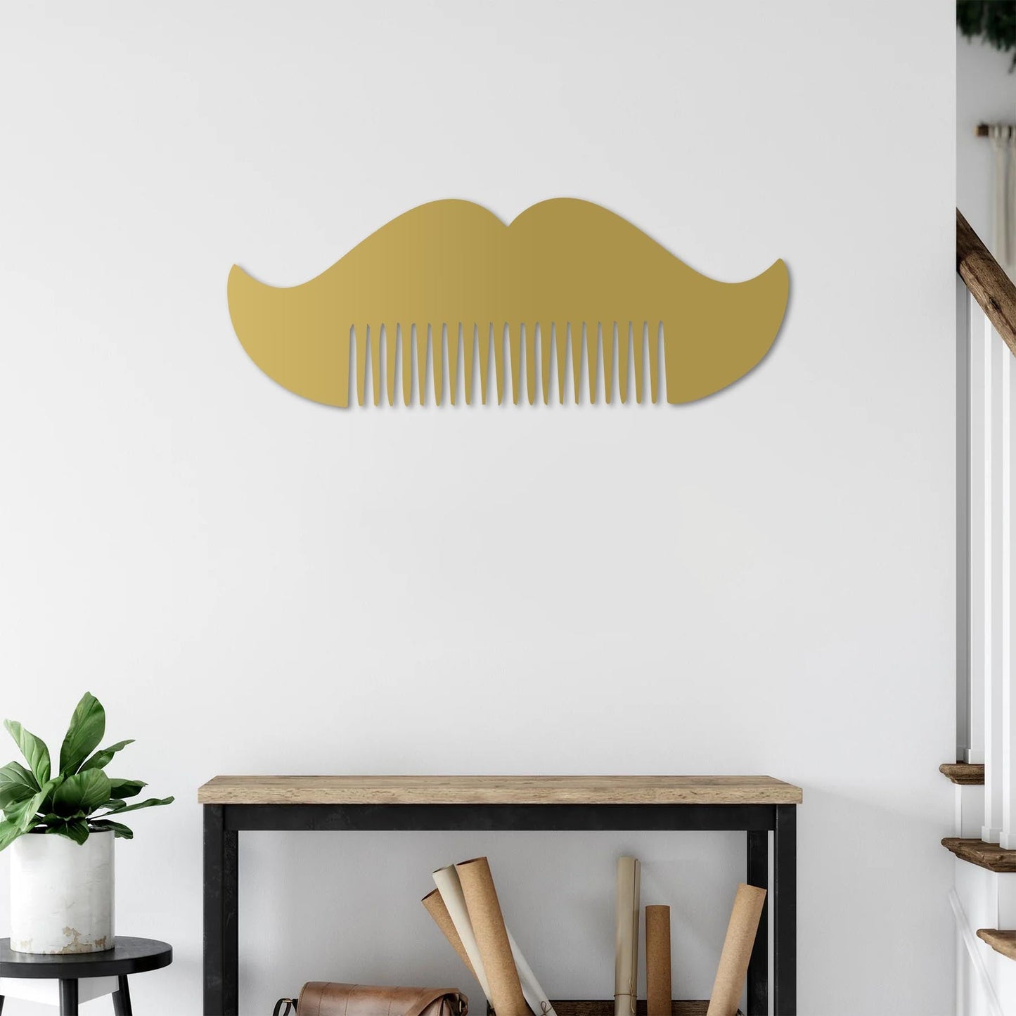 Combed Moustache – Metal Painting